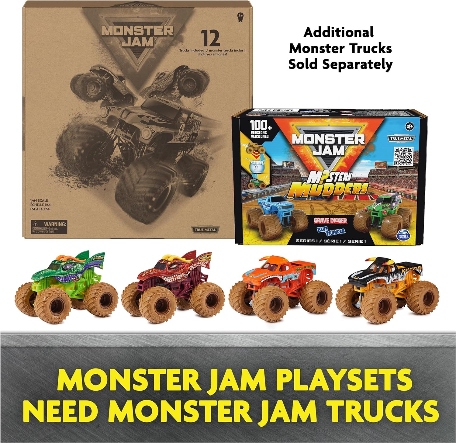 Monster Jam El Toro Loco Big Air Challenge, Over 20-Inch Tall Playset with Exclusive Monster Truck Toy, 1:64 Scale, Kids Toys for Boys Ages 3 and up