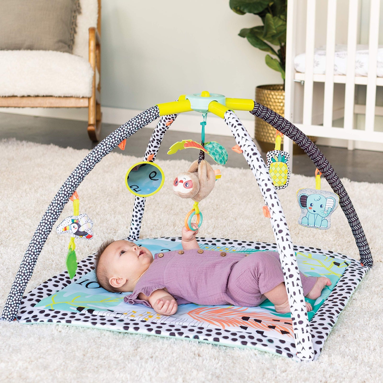 Infantino 4-In-1 Milestones & Memories Twist & Fold Baby Playgym