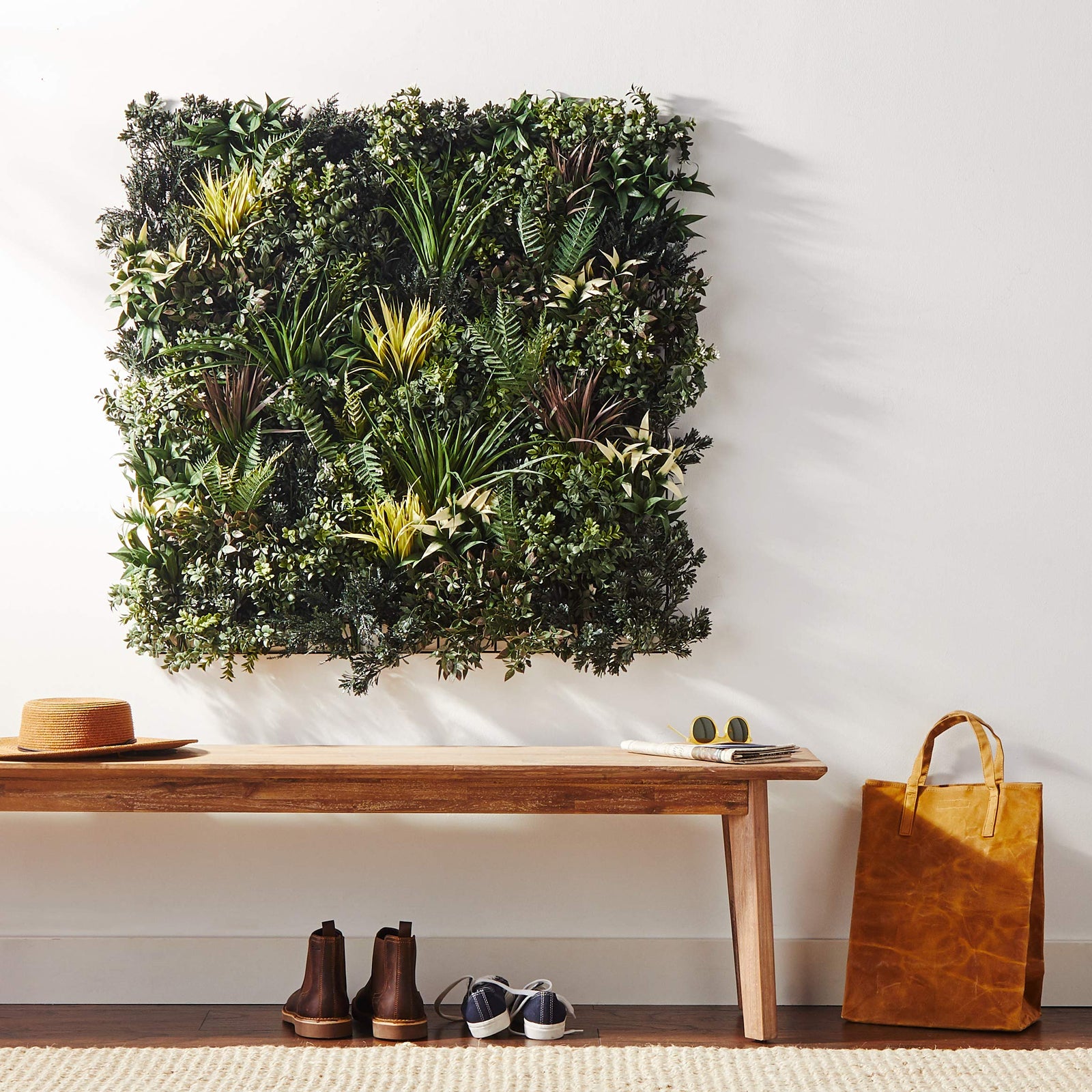 Nearly Natural Greens & Fern Artificial Living Wall, 3', model: 6406