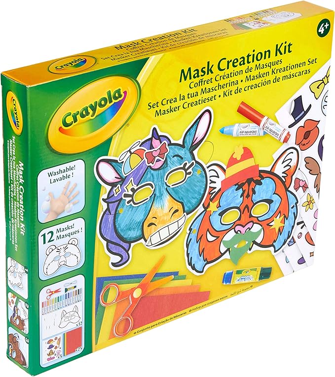 Crayola – Set of Masks – Creative Hobbies – Activity Kits – From 3 Years