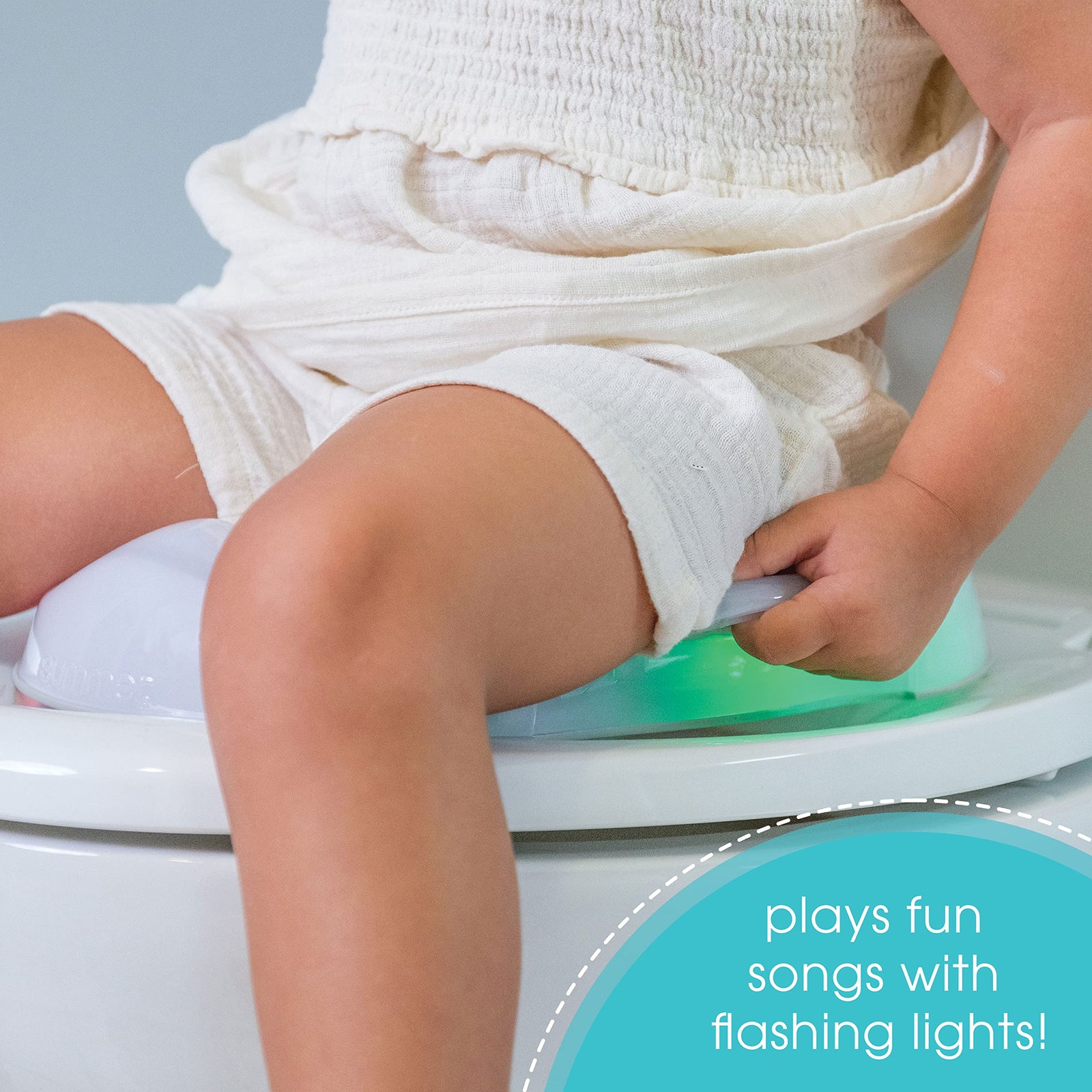 Summer® My Size® Potty Ring Lights and Songs – Potty Training Seat Ring with Interactive Lights That Plays Music for Kids