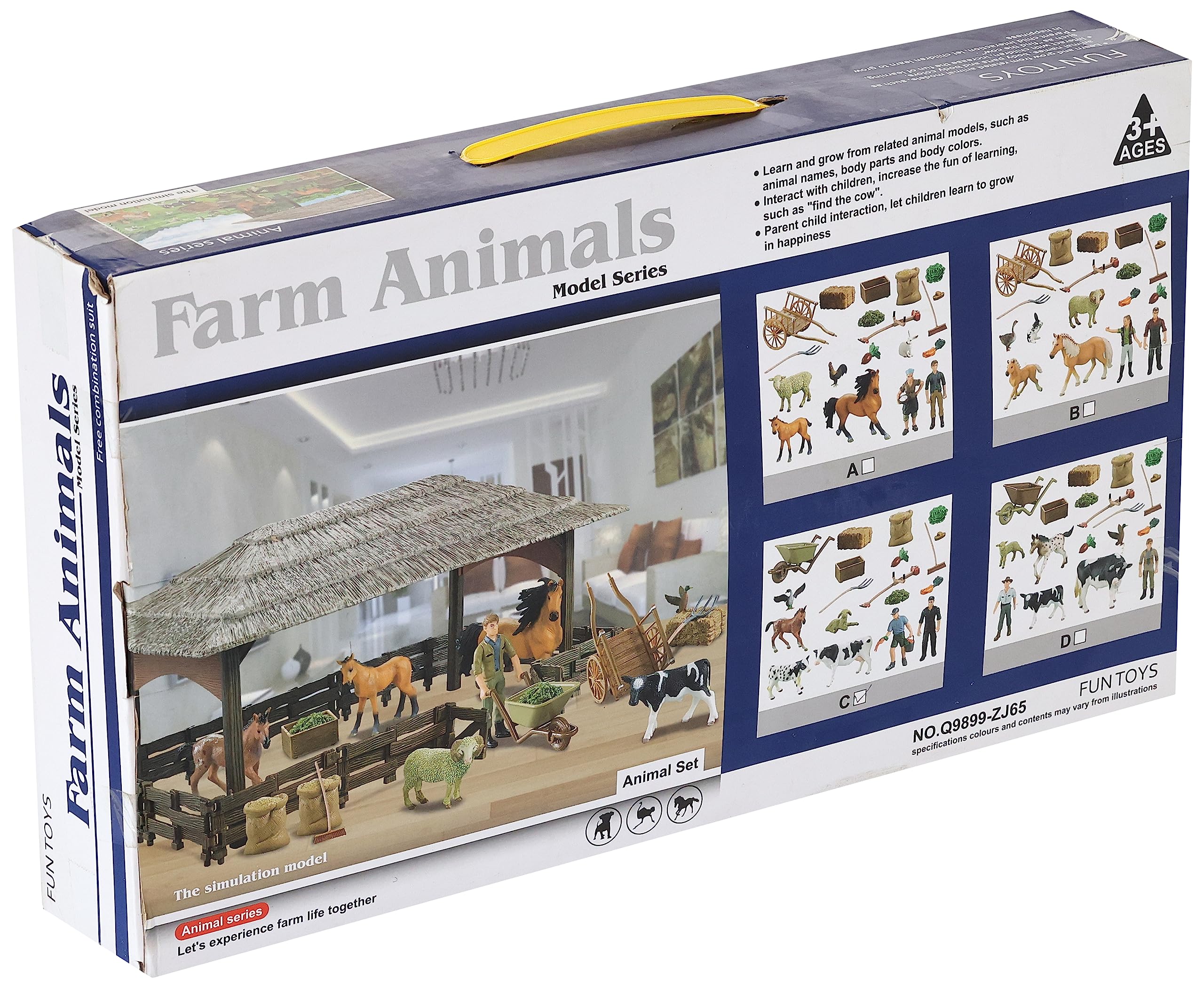 Farm Animal Set for Kids - S