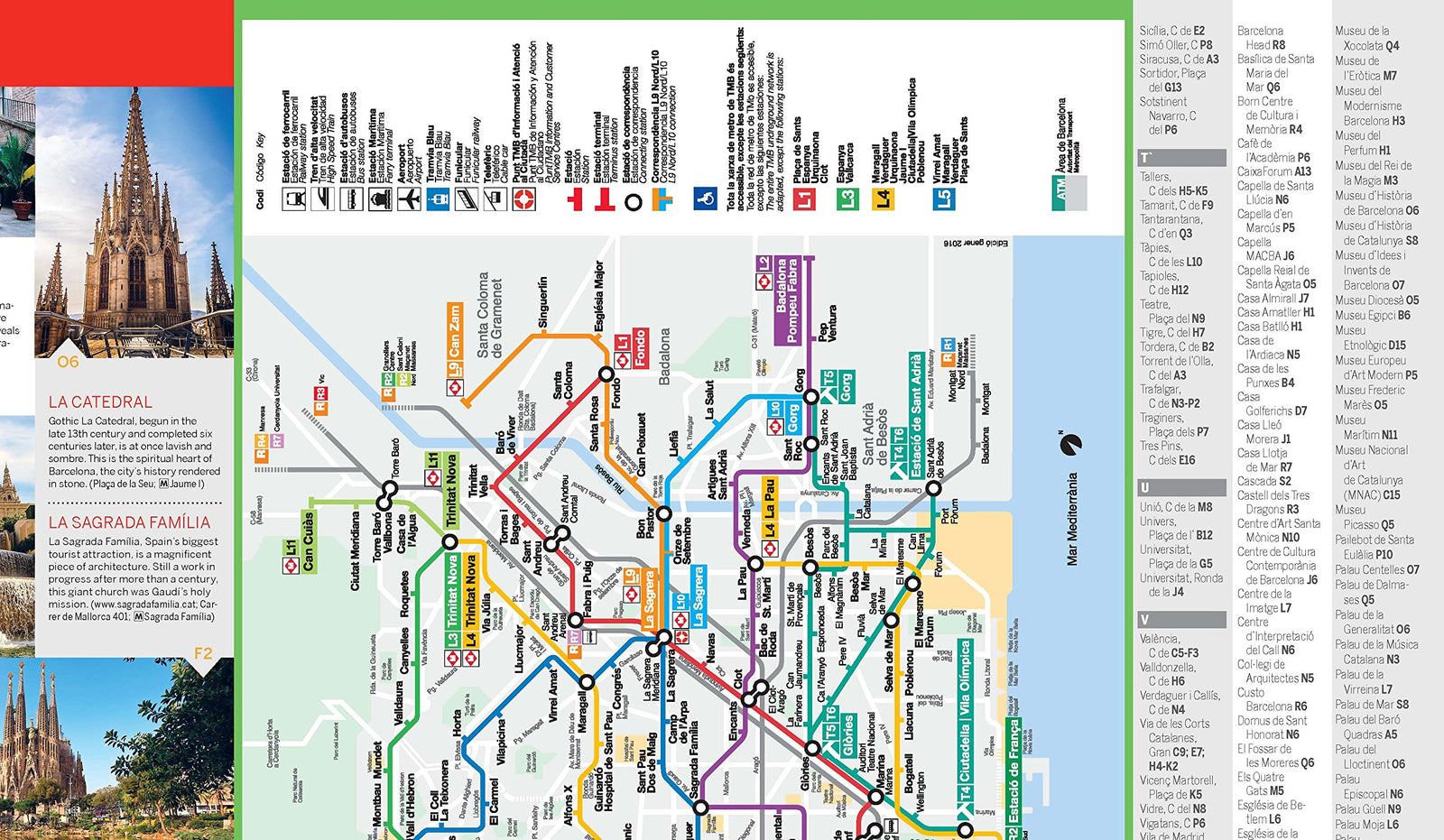 Lonely Planet Barcelona City Map