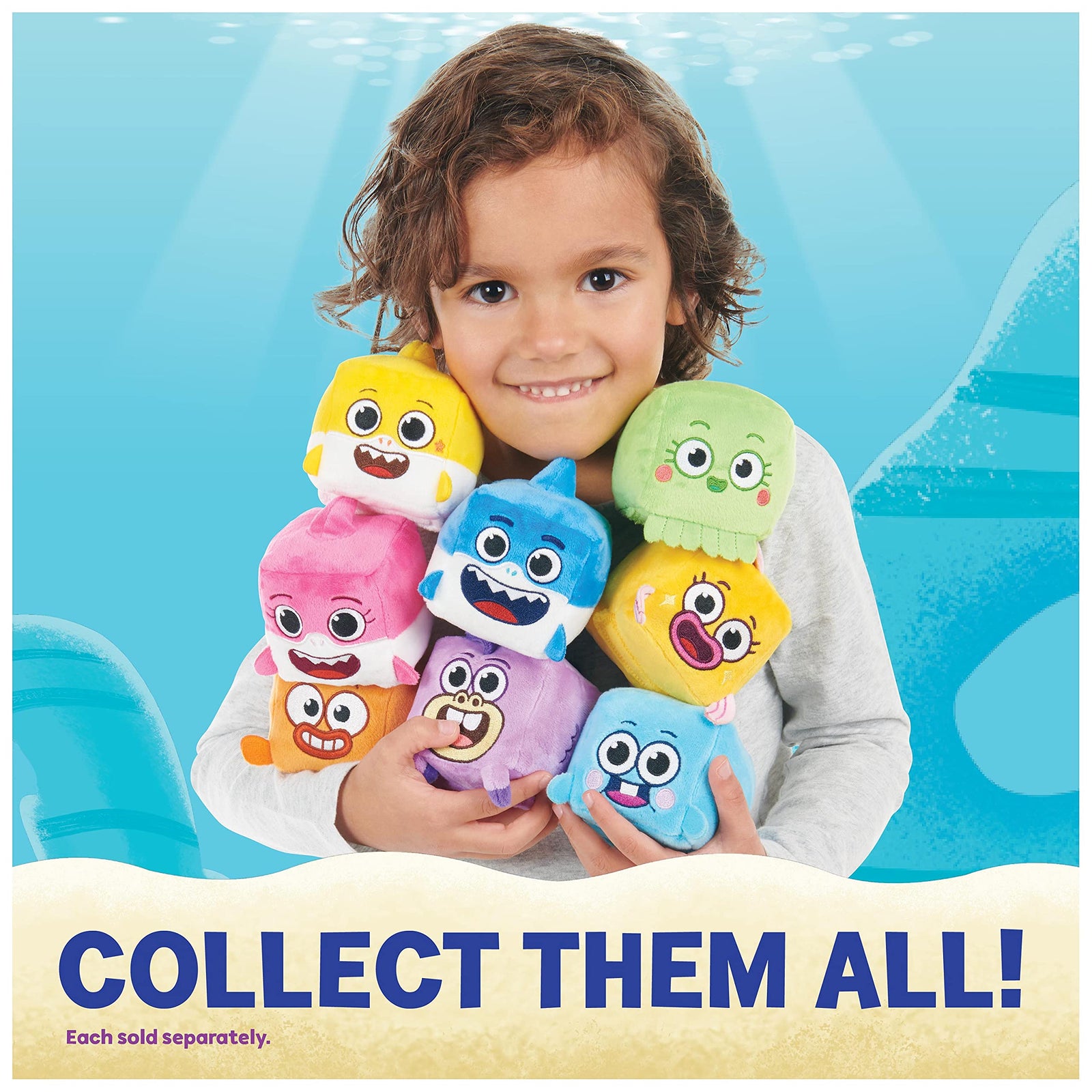 WowWee Baby Shark's Big Show! Song Cube – William The Goldfish Singing Plush Toy – Official Toys