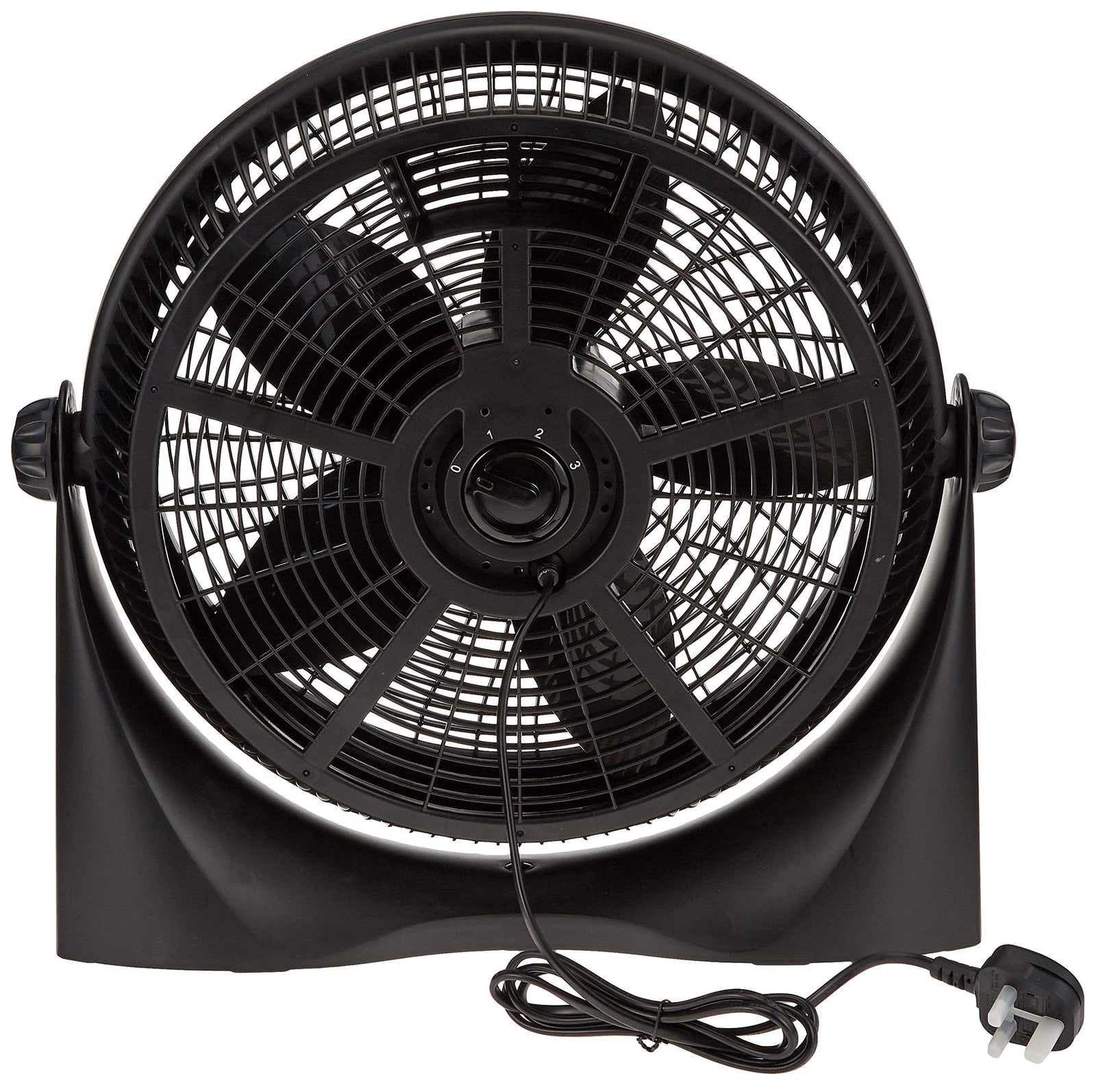 Black & Decker 55W Box Fan 16 Inch Fan Diameter, 3 Speeds Low/Medium/High And 5 Blade Design+Adjustable Portable/Travel Friendly Body, Direct Swing For The Perfect Temperature FB1620-B5