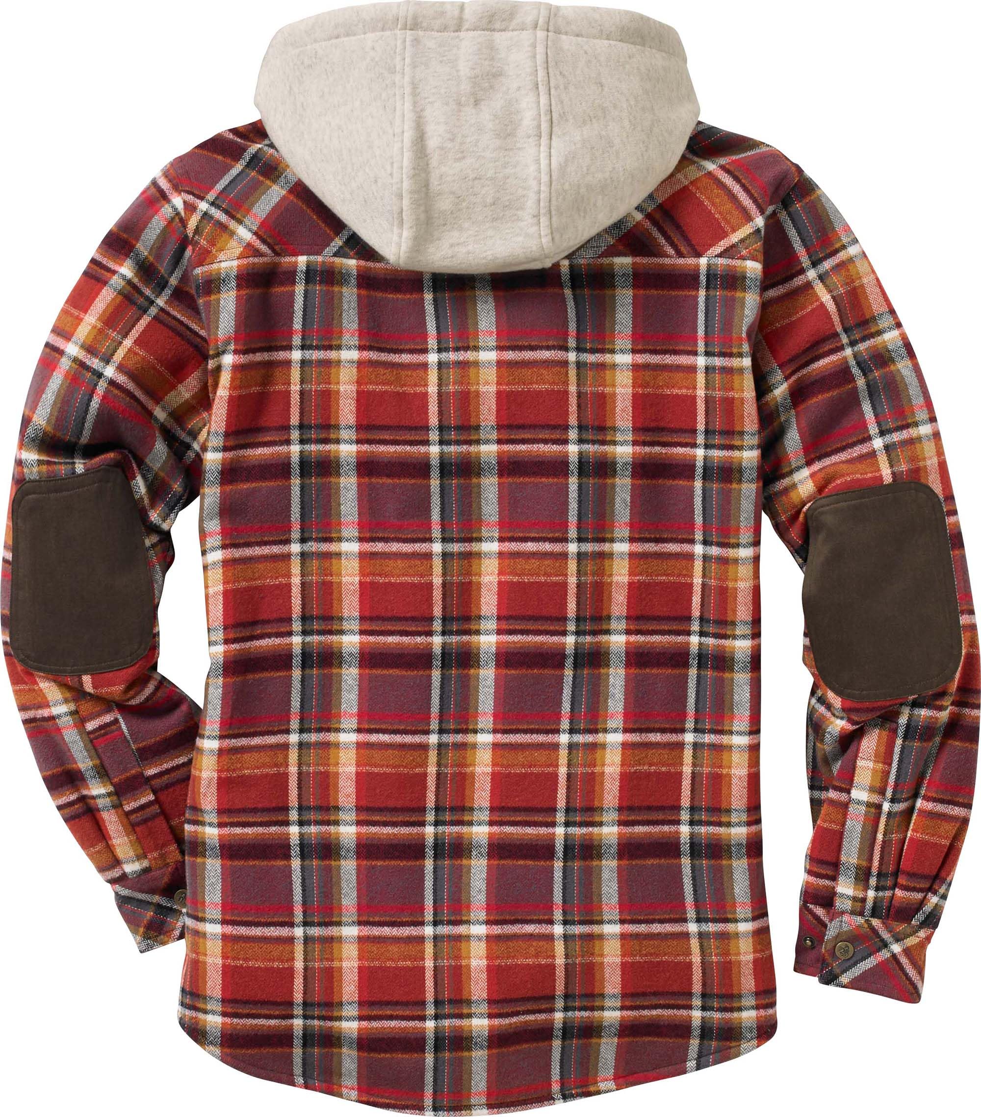 Legendary Whitetails Men's Camp Night Berber Lined Hooded Flannel Shirt Jacket