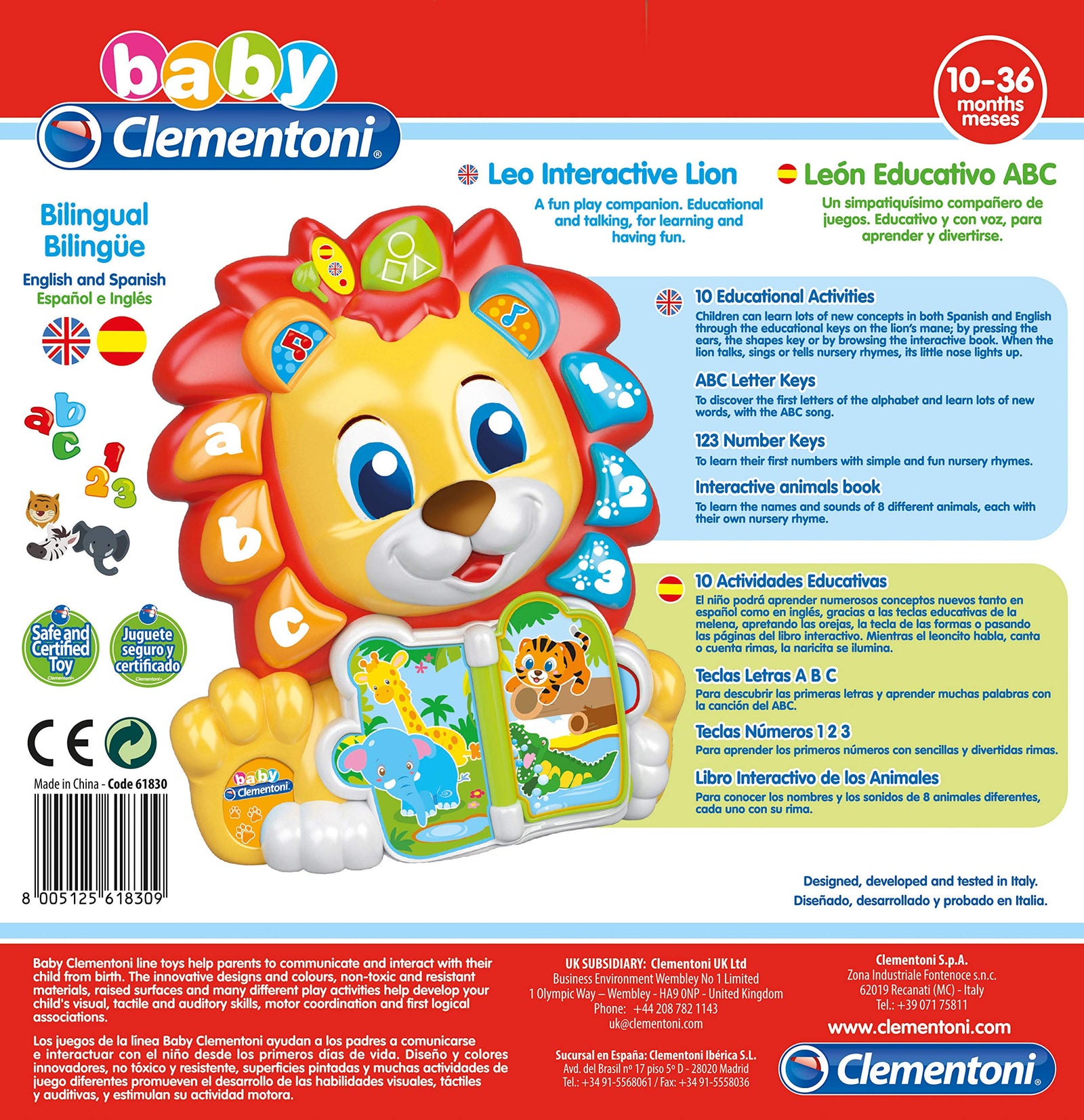 Clementoni Baby Interactive Lion