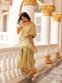 Womanista Women's Ready to Wear Saree Cotton Blend Zari (TI_4128_Lime Green)