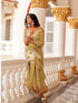 Womanista Women's Ready to Wear Saree Cotton Blend Zari (TI_4128_Lime Green)