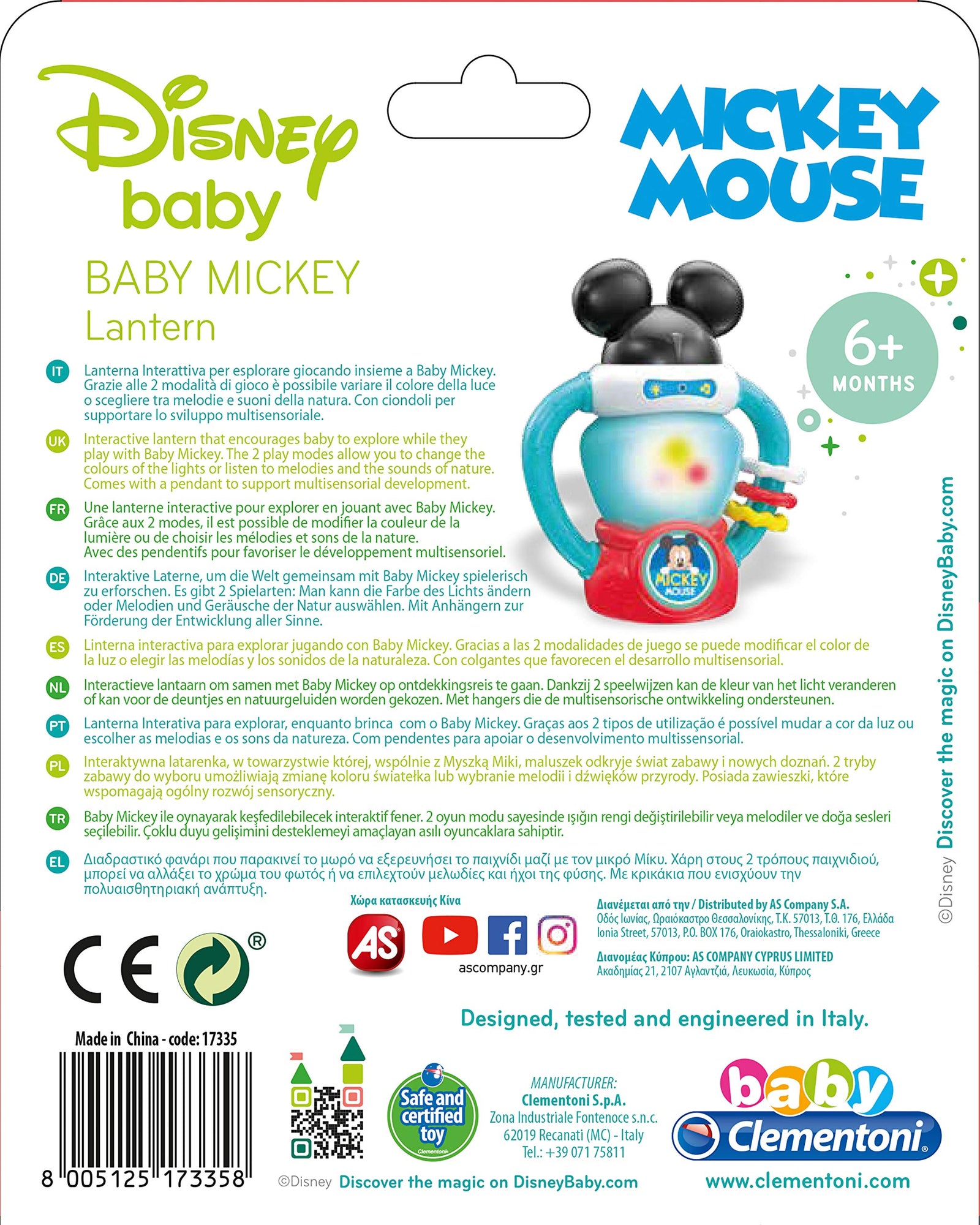 Clementoni Disney Baby Mickey Interactive Lantern