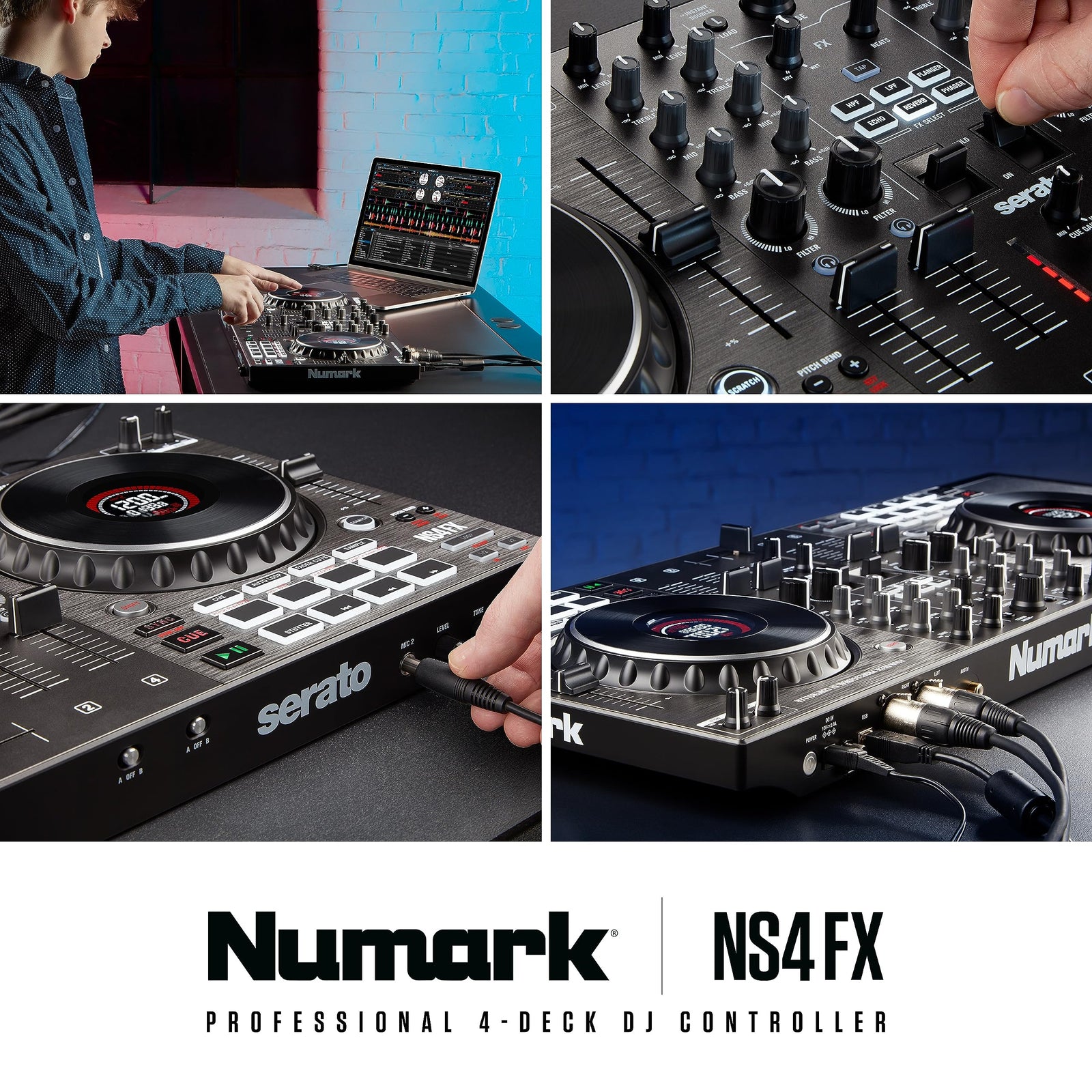 Numark NS4FX - Professional 4 - Deck DJ Controller