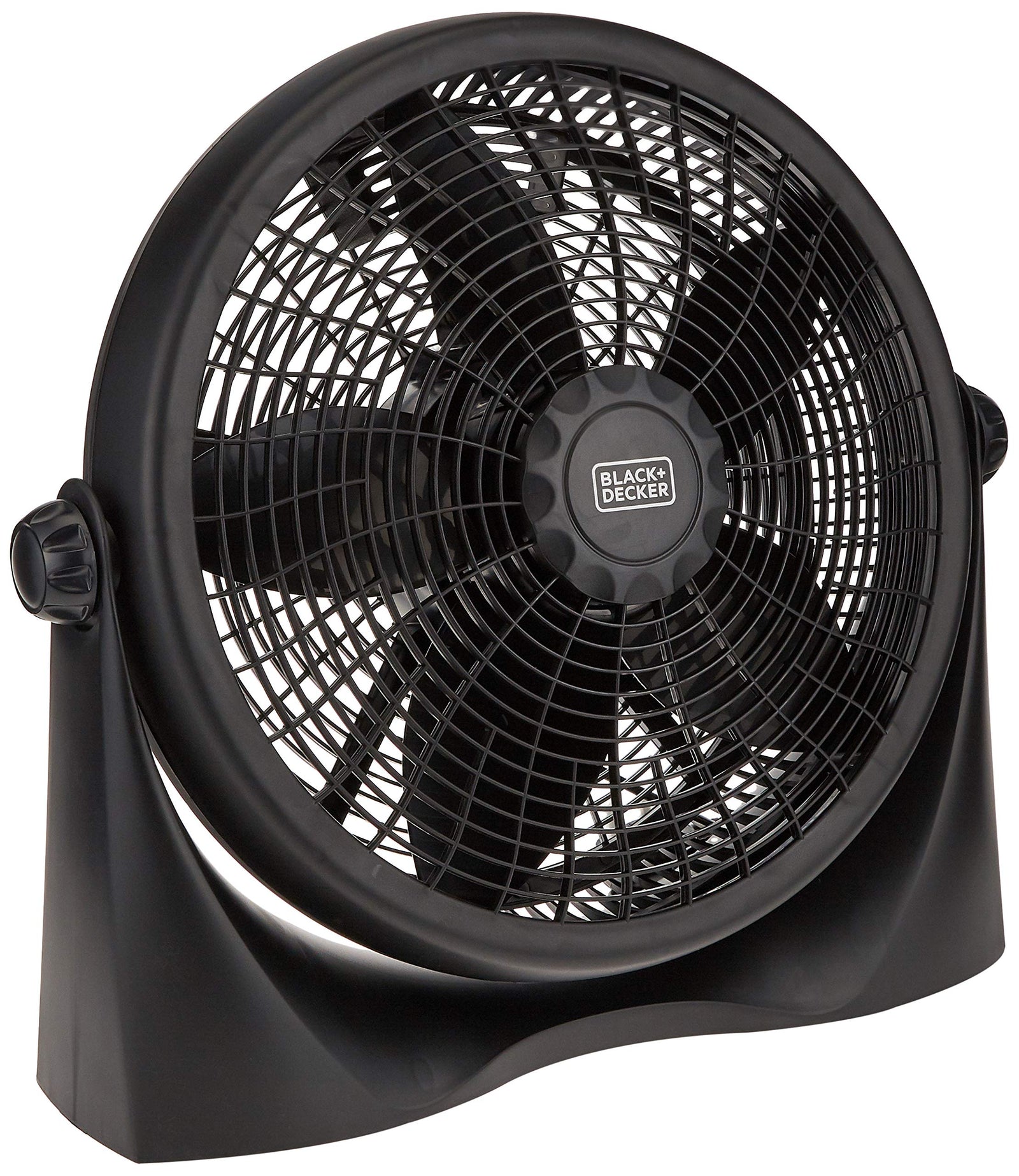 Black & Decker 55W Box Fan 16 Inch Fan Diameter, 3 Speeds Low/Medium/High And 5 Blade Design+Adjustable Portable/Travel Friendly Body, Direct Swing For The Perfect Temperature FB1620-B5