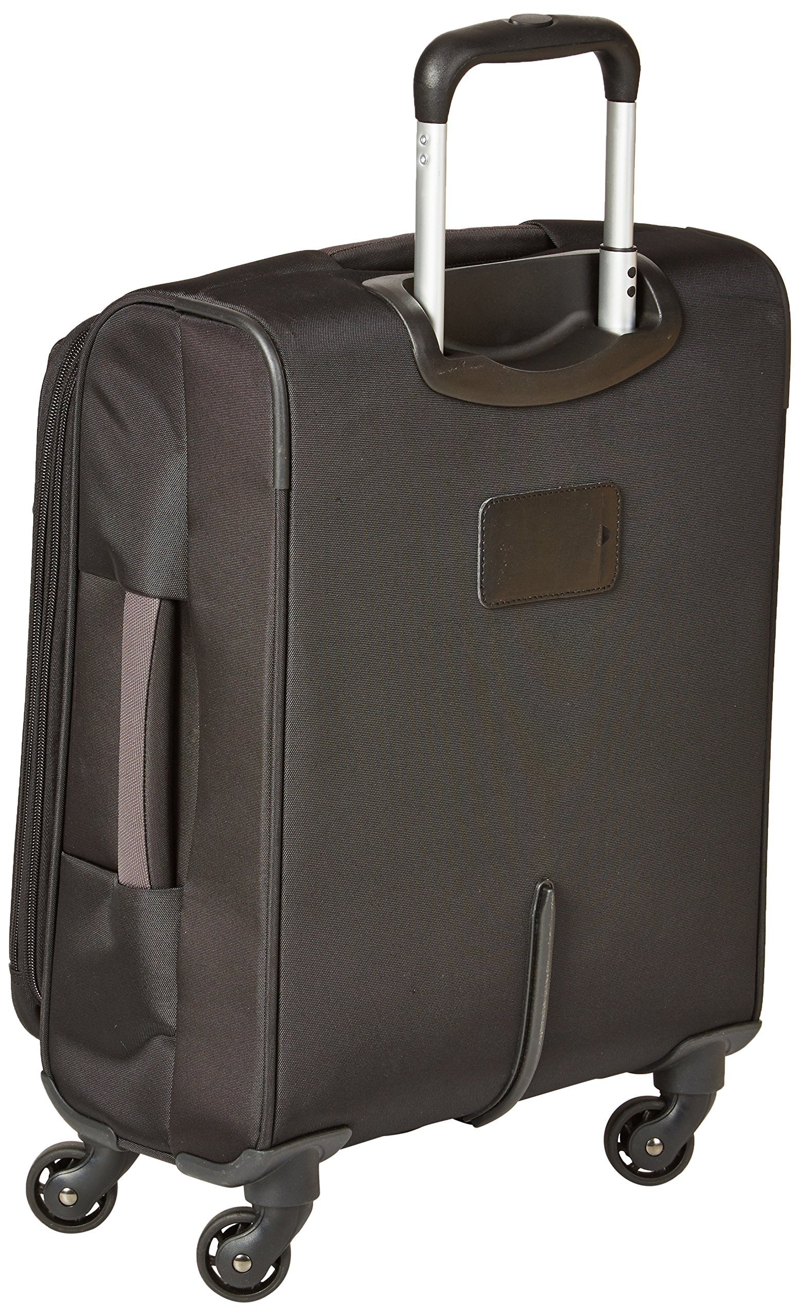 Amazon Basics Softside spinner suitcase 21 Inch (53cm), Black