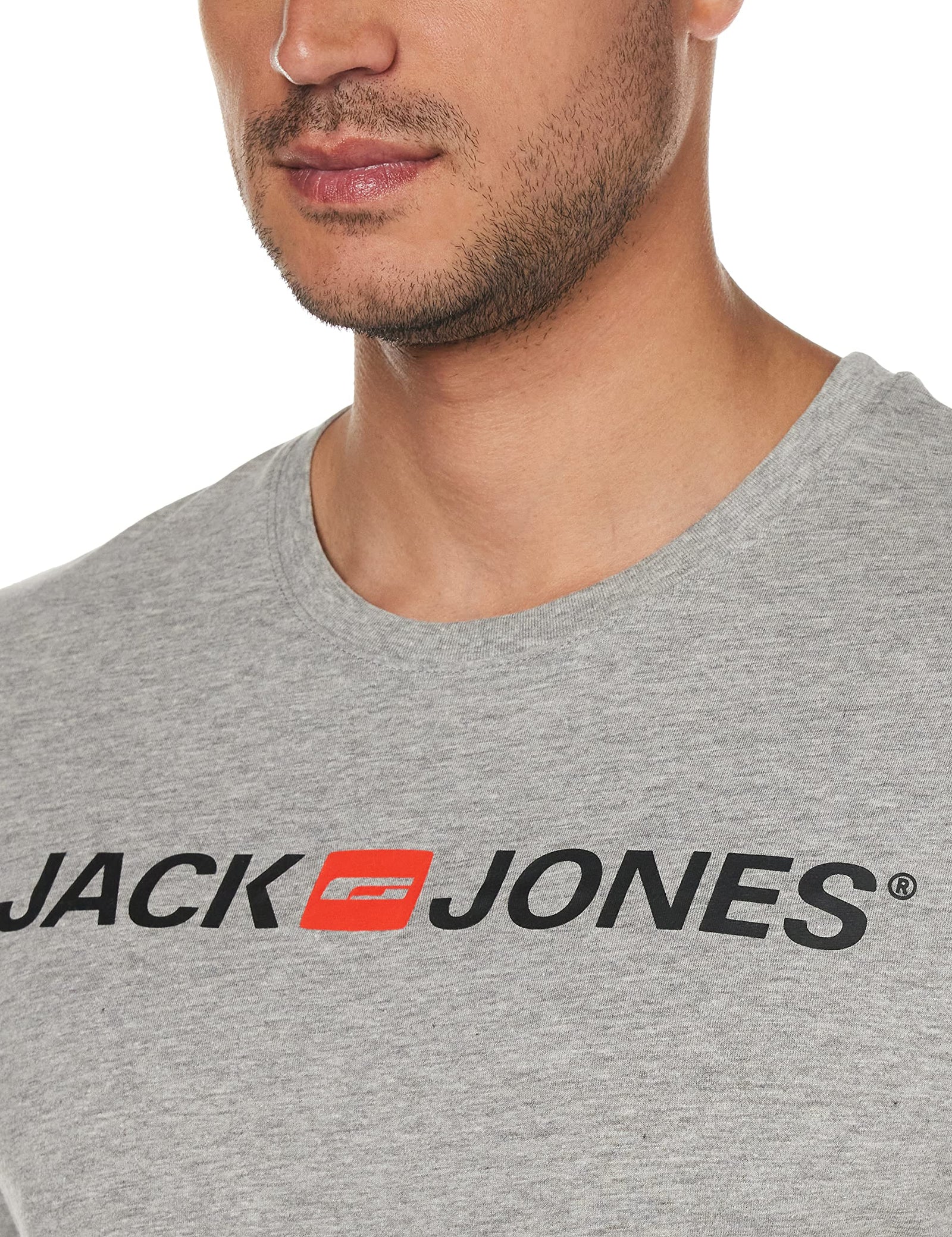 Jack & Jones mens Jjecorp Logo Tee SS Crew Neck Noos Slim Fit T-Shirt T-Shirt (pack of 1)