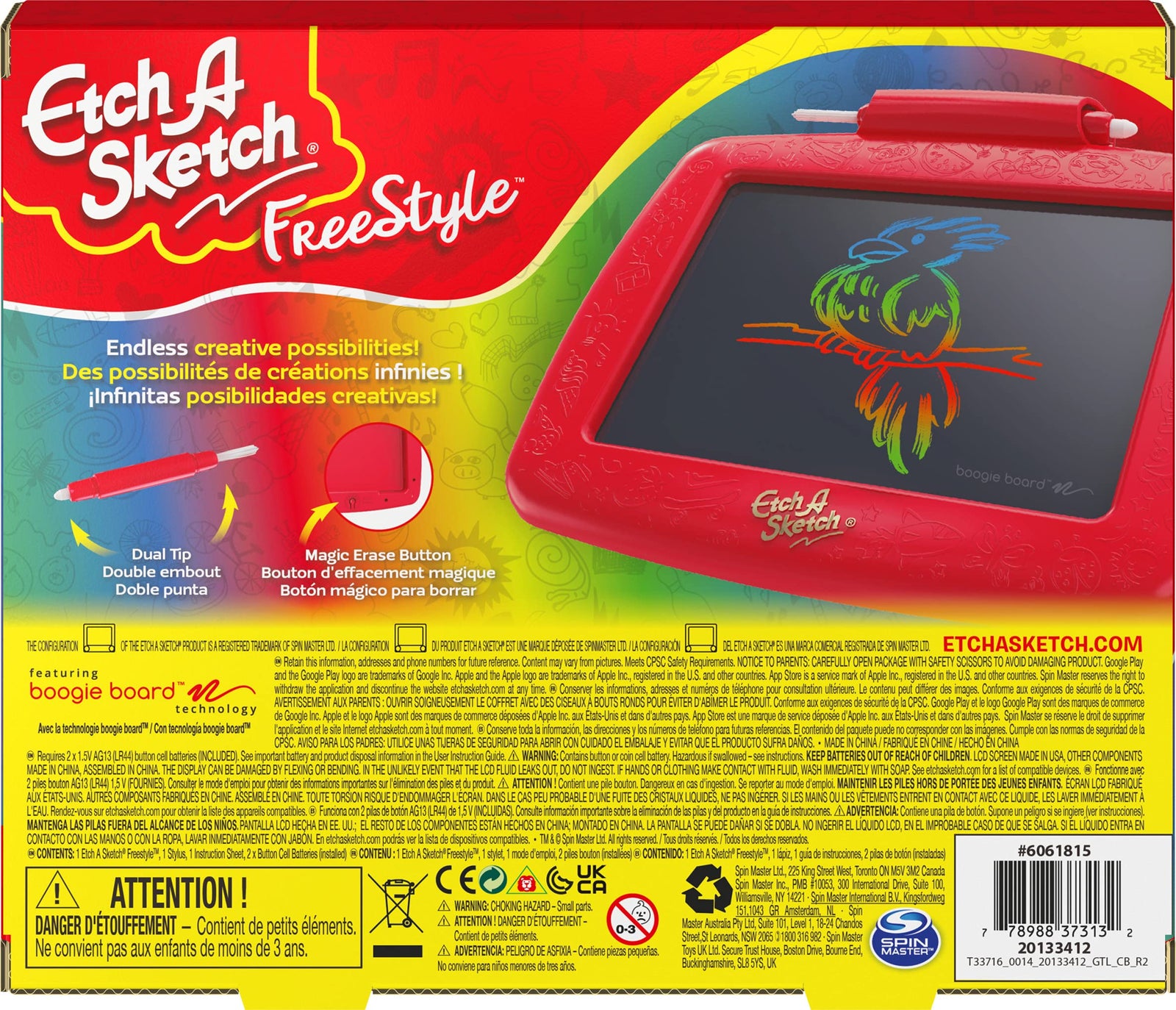 Etch A Sketch Freestyle - Drawing Tablet with 2-in-1 Stylus Pen and Paintbrush