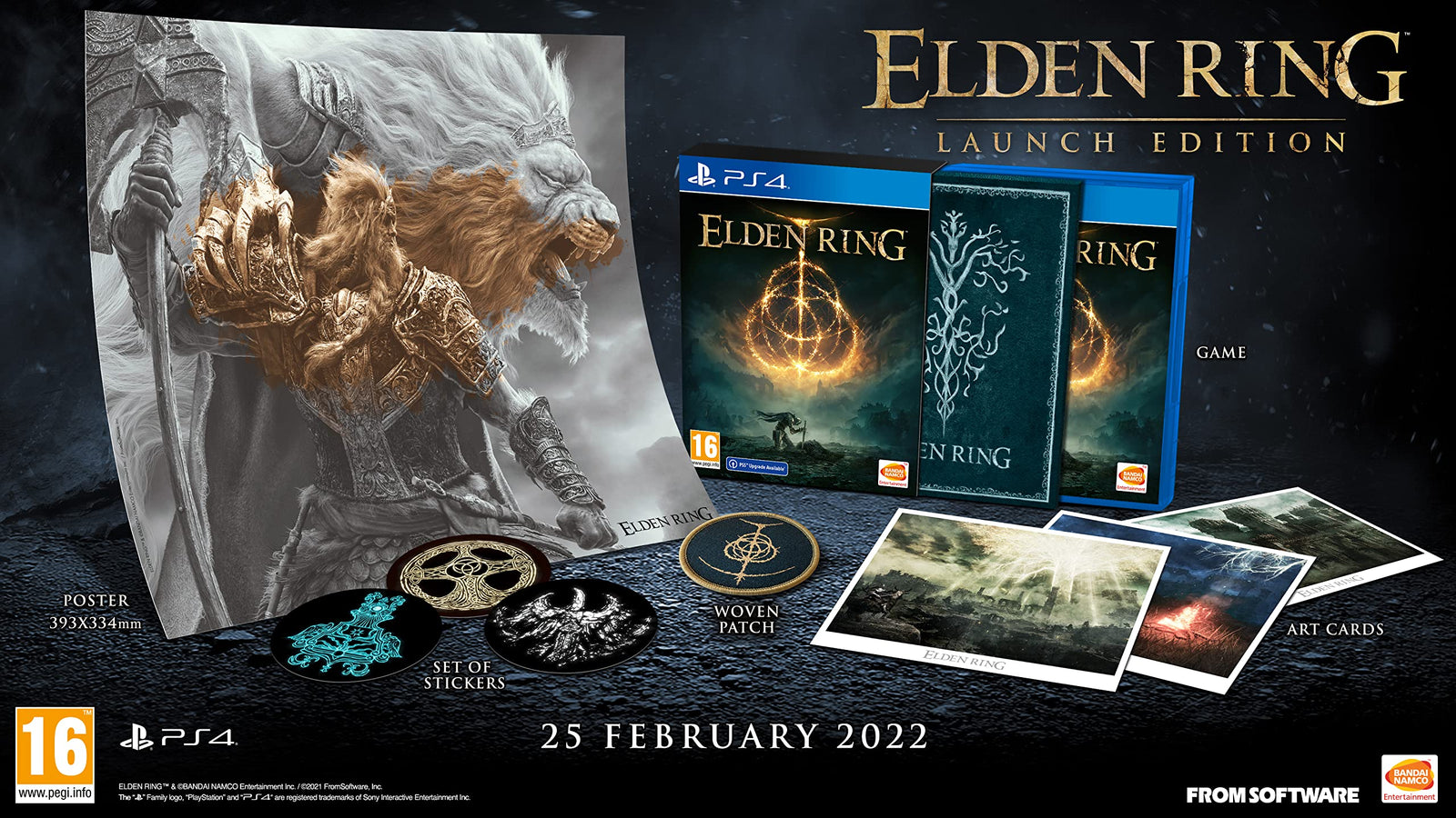 Namco Bandai Elden Ring Launch Edition Ps4 Video Game Software