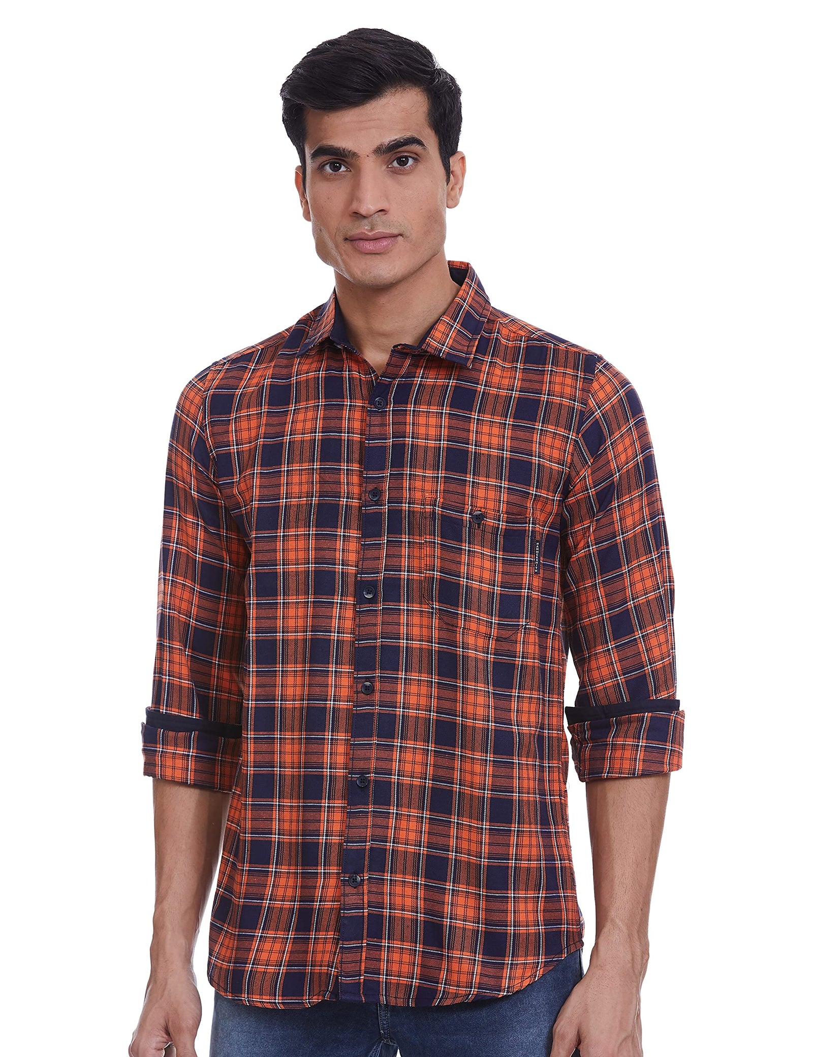 Hammersmith Men's Casual Checkered Regular Fit Shirt