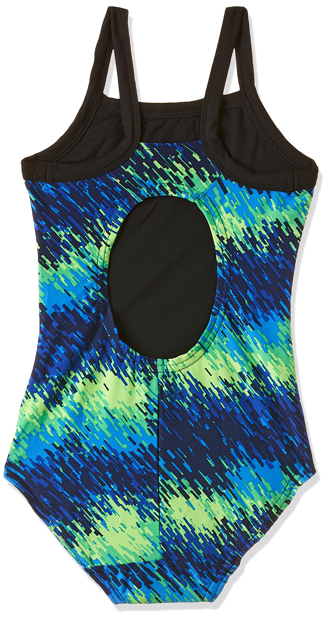 TYR Girl's One Piece Swimsuit (1804098_Blue Green / Black_28)