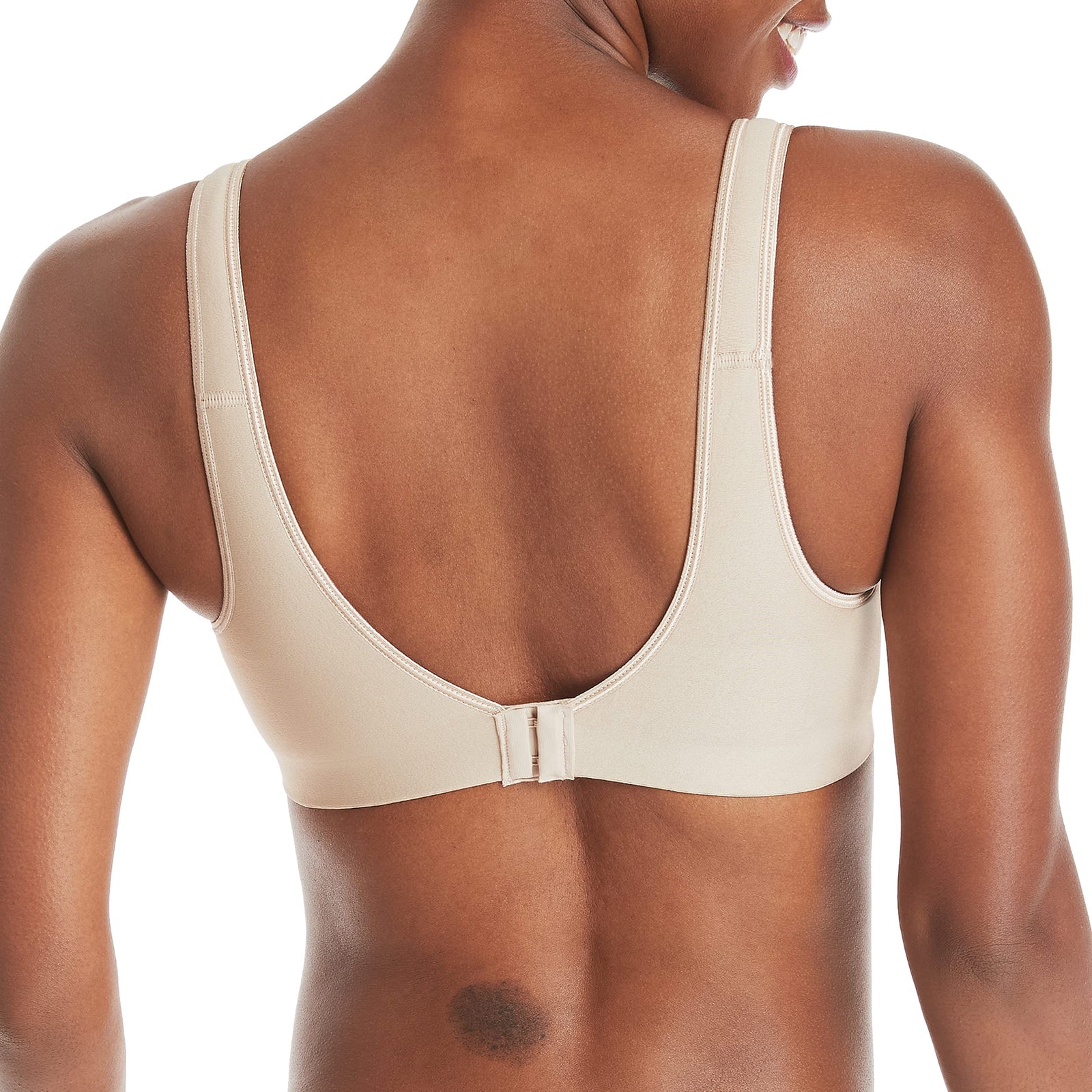 Hanes Women's Smooth-Tec Wire-free Bra (pack of 1) Color: Beige (Nude) Size: XL