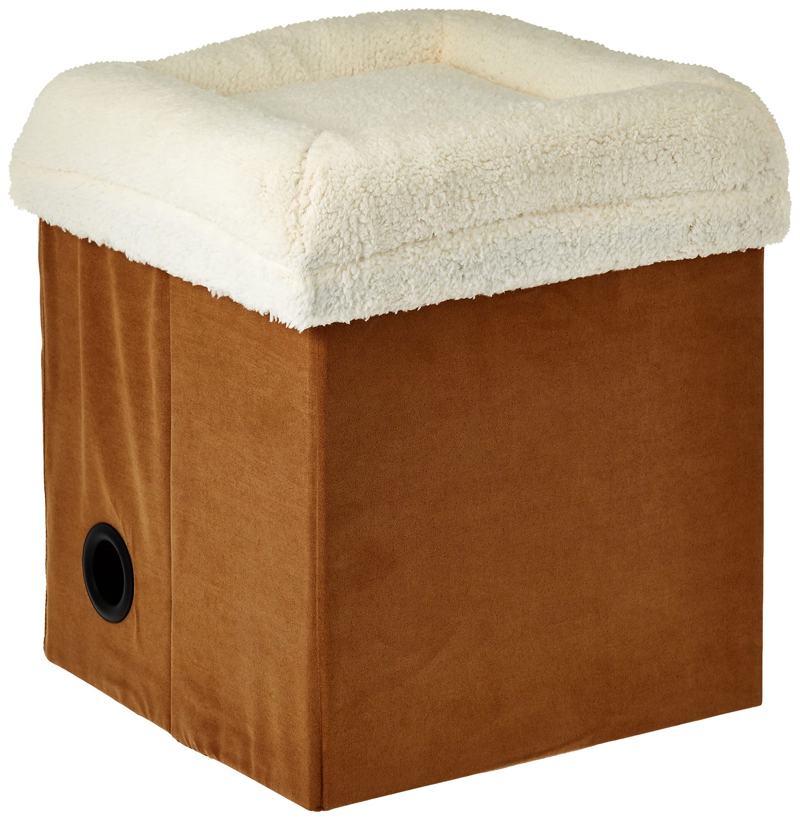 afp-All for Paws Lambswool 2 In 1 Cat Castle Tan Color