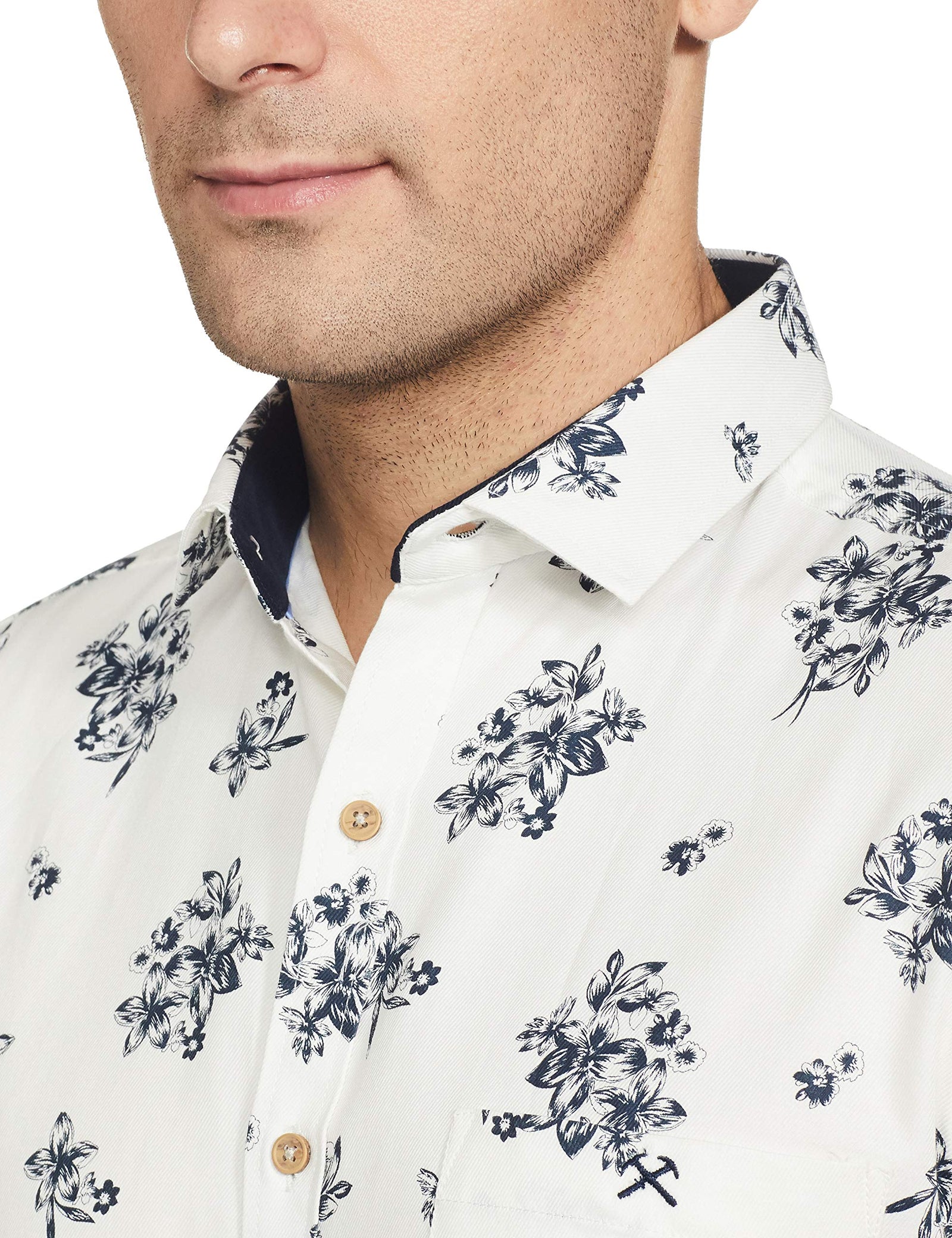 Hammersmith Men Floral Print Western Shirt (Hscsm001)