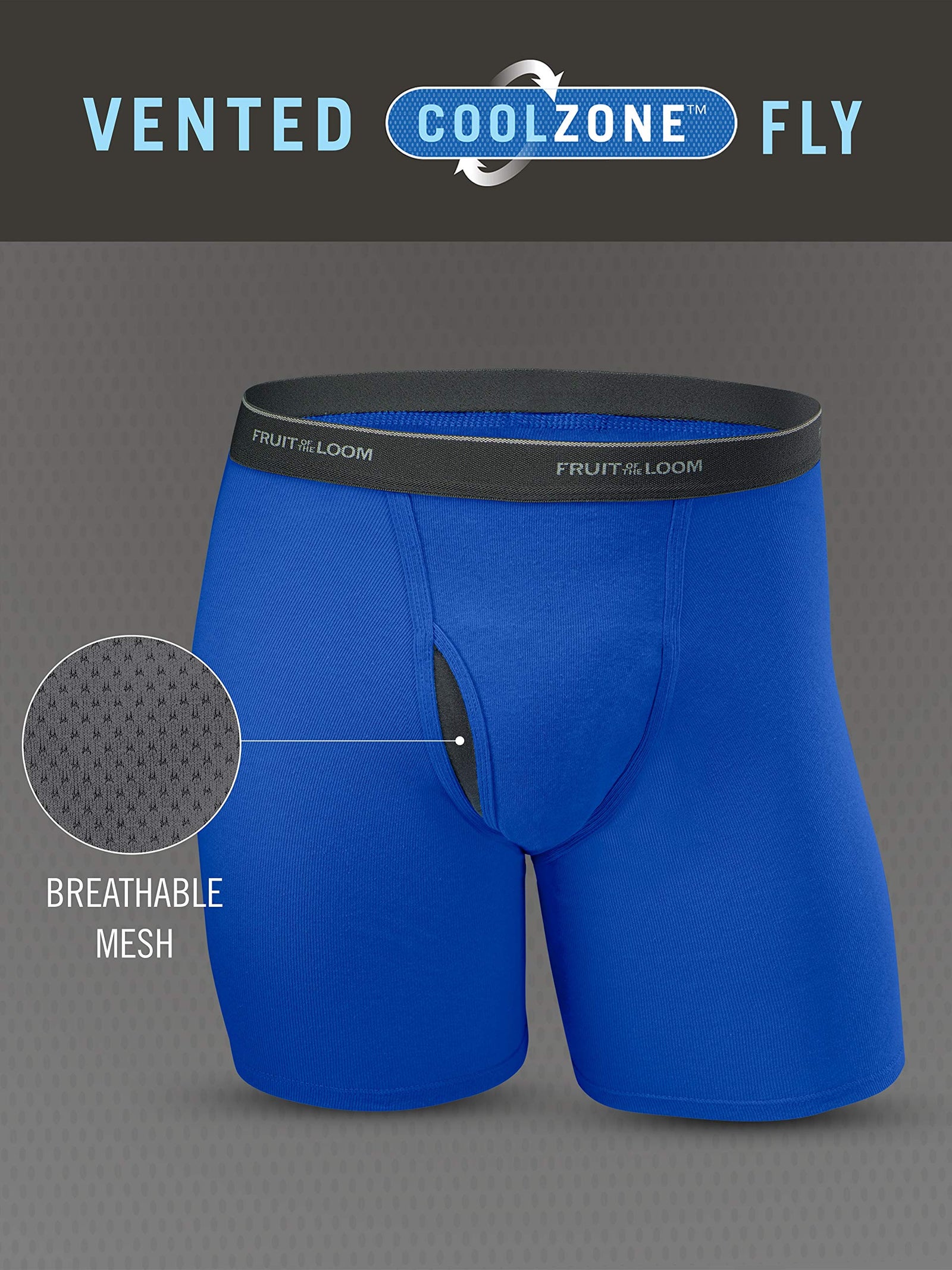 Fruit of the Loom Men's Coolzone Boxer Briefs (Assorted colors)