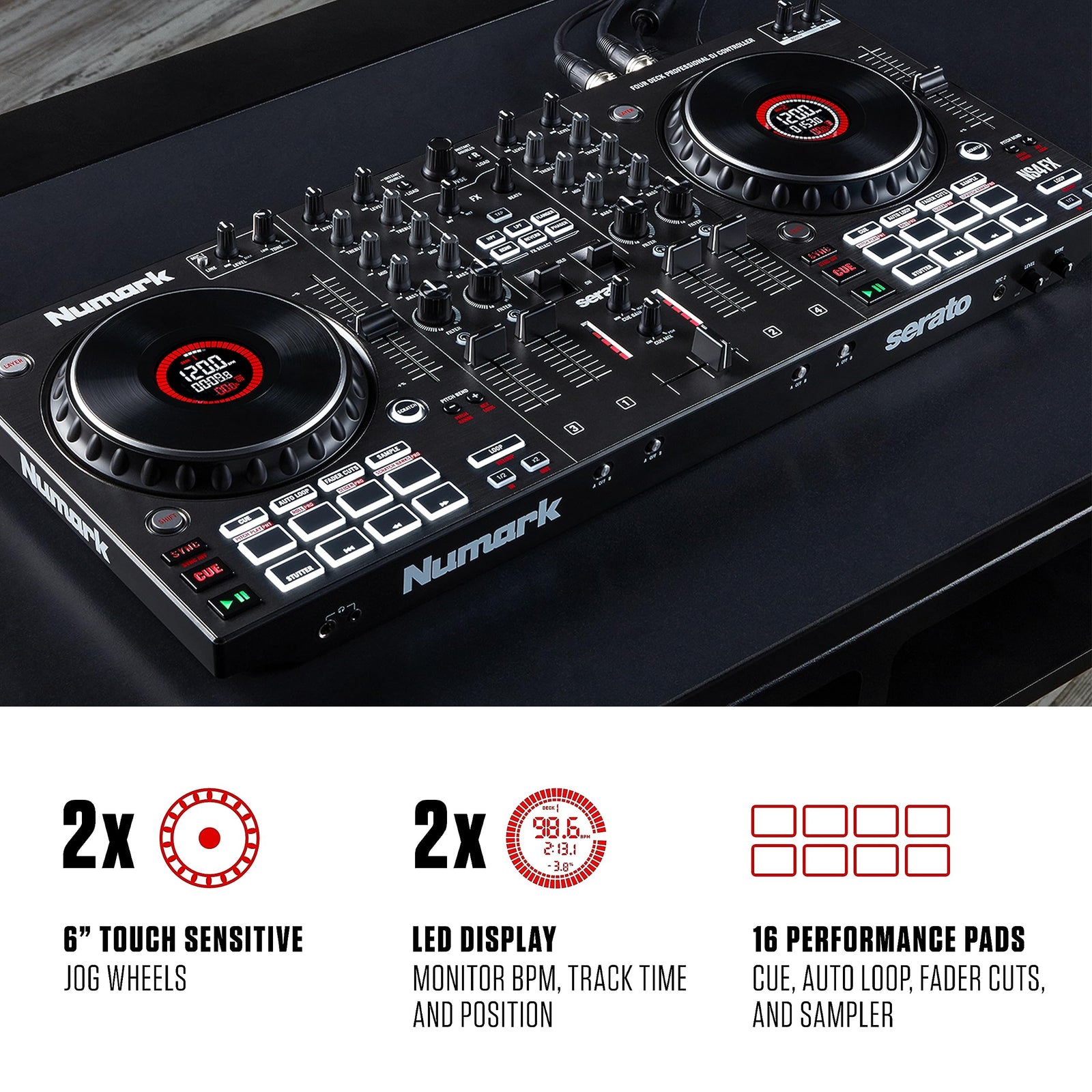 Numark NS4FX - Professional 4 - Deck DJ Controller