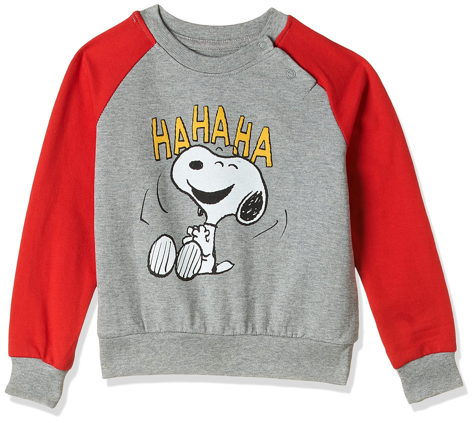 Snoopy Sweatshirt For Infant Boys - Grey/red 0-6months