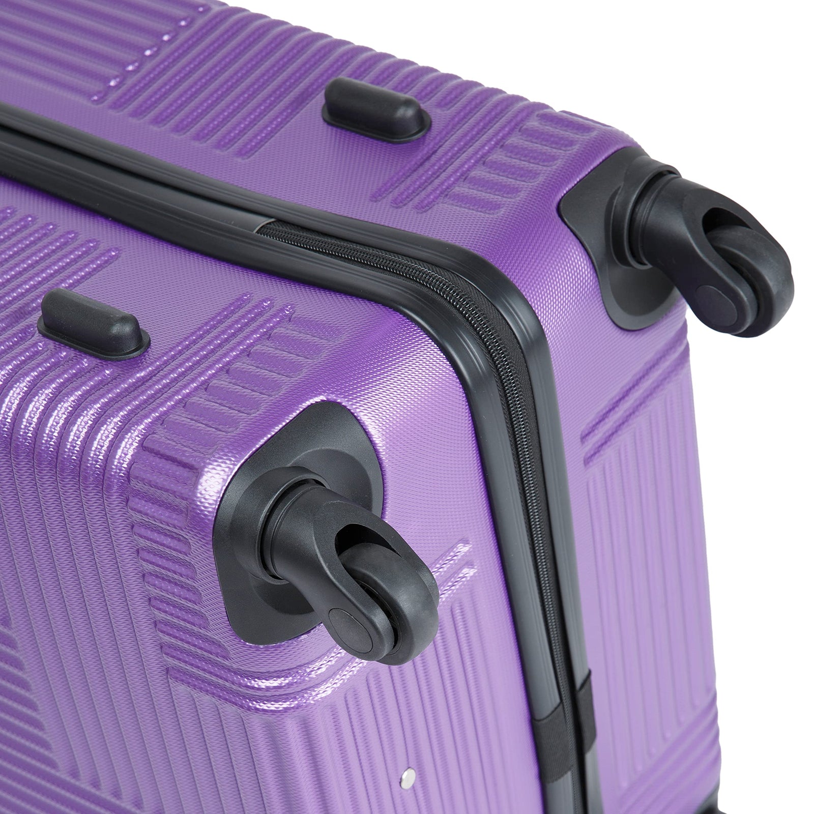 Senator Hard Shell Luggage Sets 3-piece Suitcase Set for Unisex - KH110 | ABS Lightweight Travel suitcase with Wheels 4 (Set of 3, Violet)