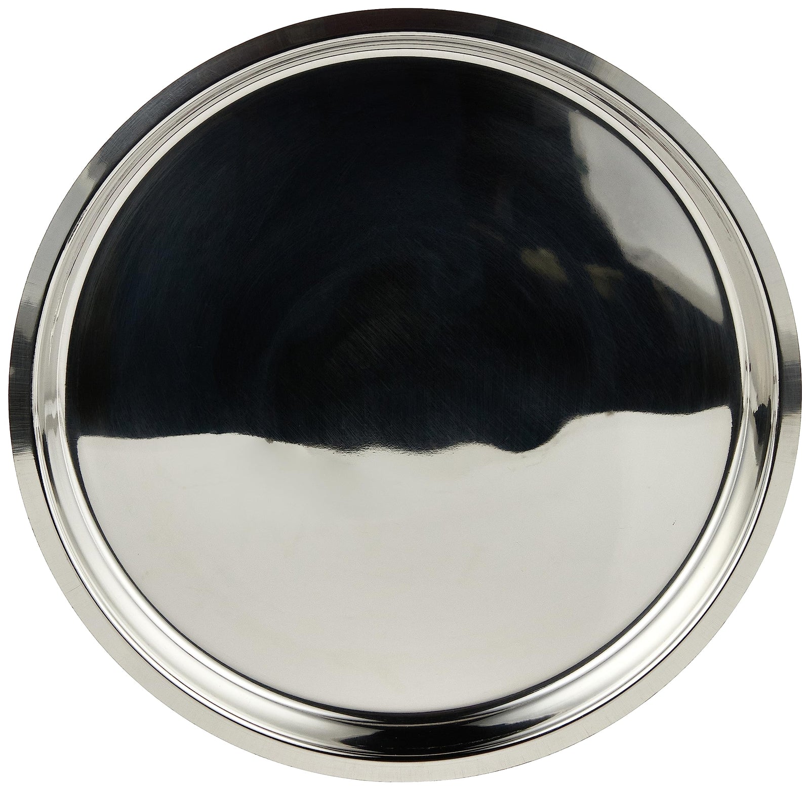 RAJ STAINLESS STEEL DINNER PLATE, 30.5 CM, SILVER, TP0013, DINNER PLATE, SERVEWARE, SERVING PLATE, RICE PLATE (Pack of 2)