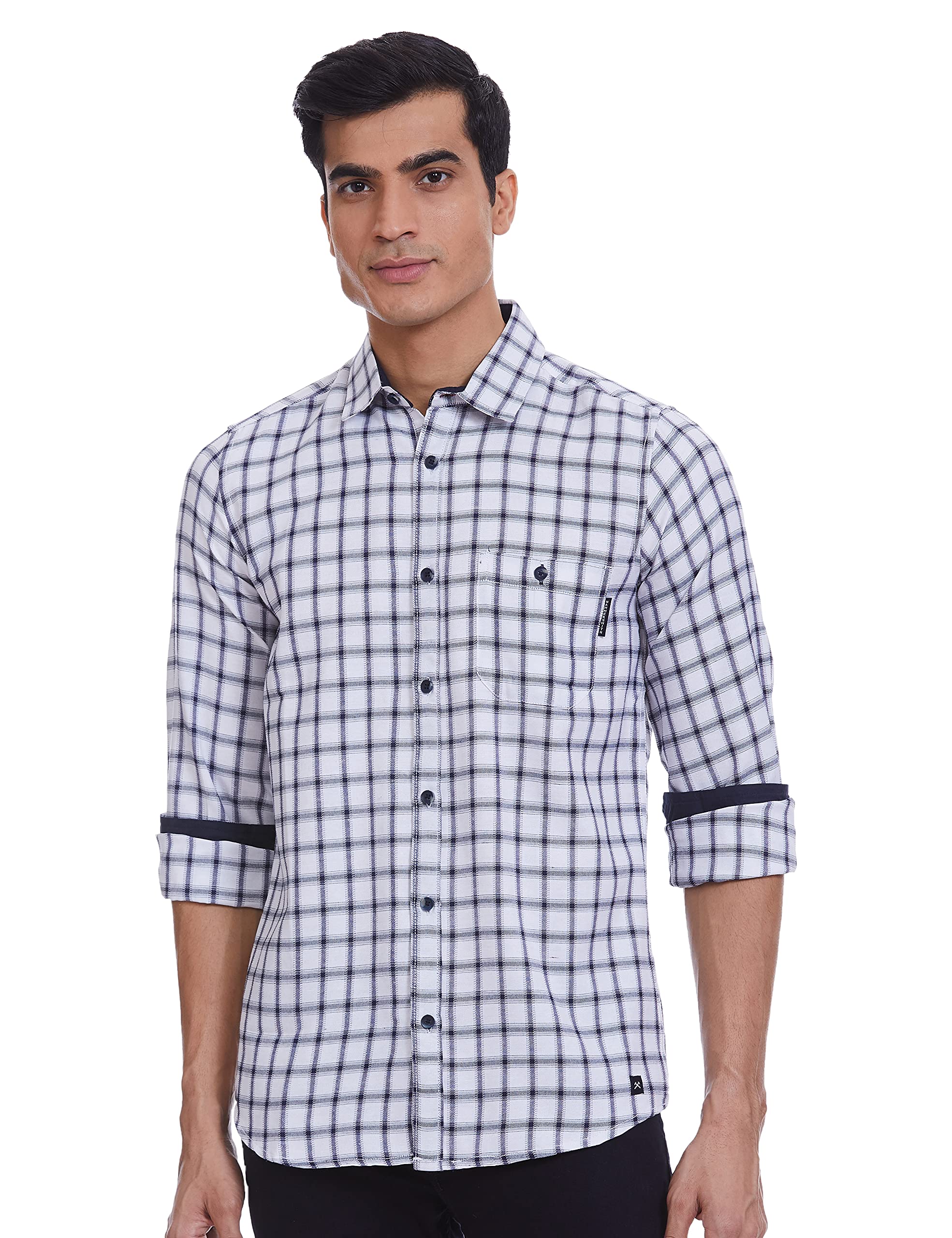 Hammersmith Men's Casual Checkered Regular Fit Shirt