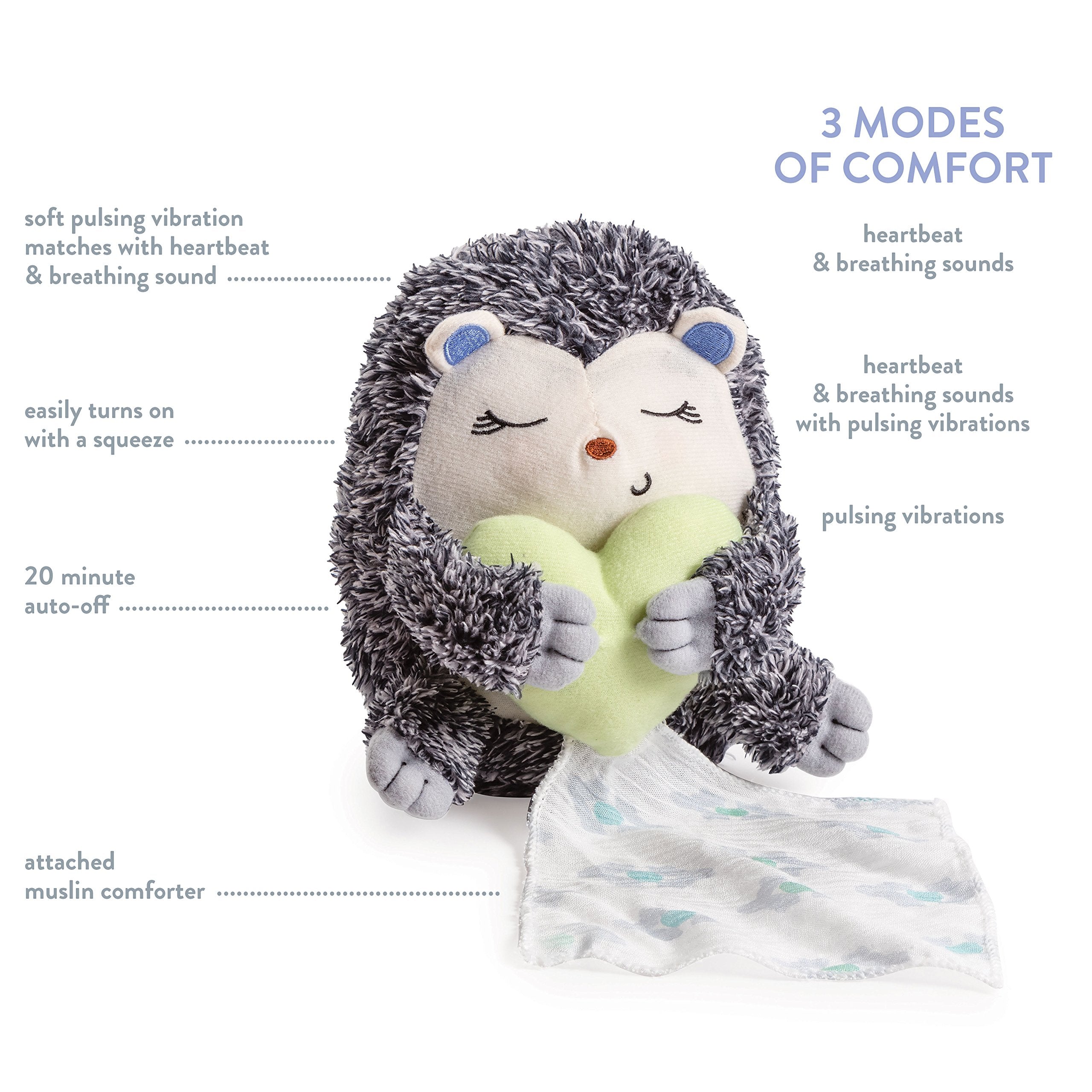 Summer Infant Little Heartbeats Soother, Hedgehog