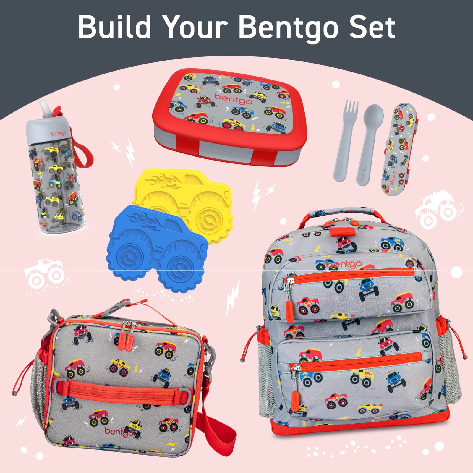 Bentgo - Kinds Water Bottle - Trucks - 450 ml