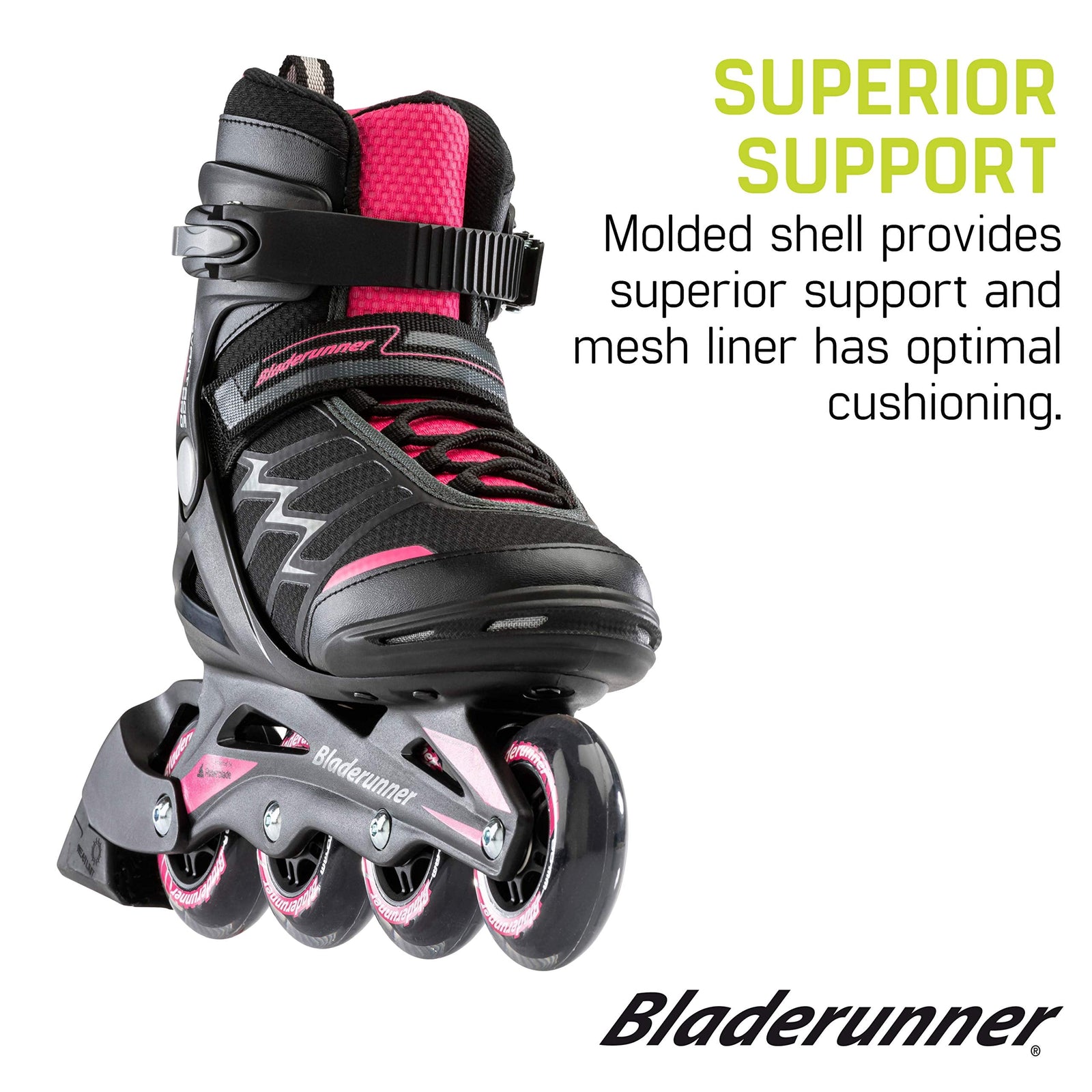 Bladerunner by Rollerblade Advantage Pro XT Women's Fitness Inline Skates - Pink & Black