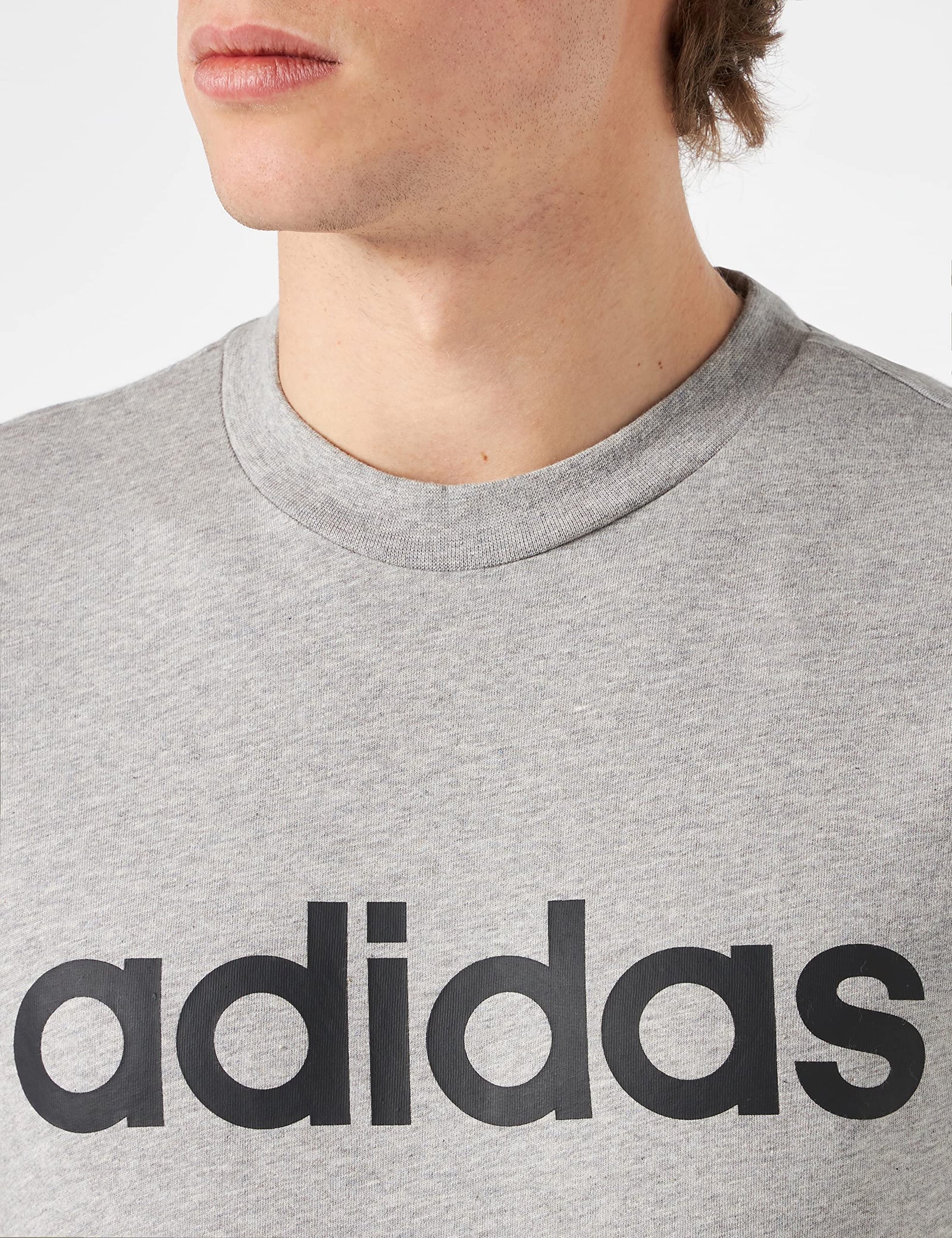 adidas mens Essentials Embroidered Linear Logo TShirt