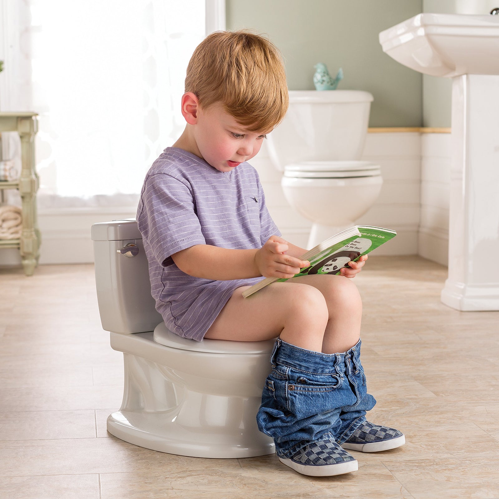 Summer Infant Summer My Size Potty, White â€“ Realistic Potty Training Toilet Looks And Feels Like An Adult Easy To Empty Clean