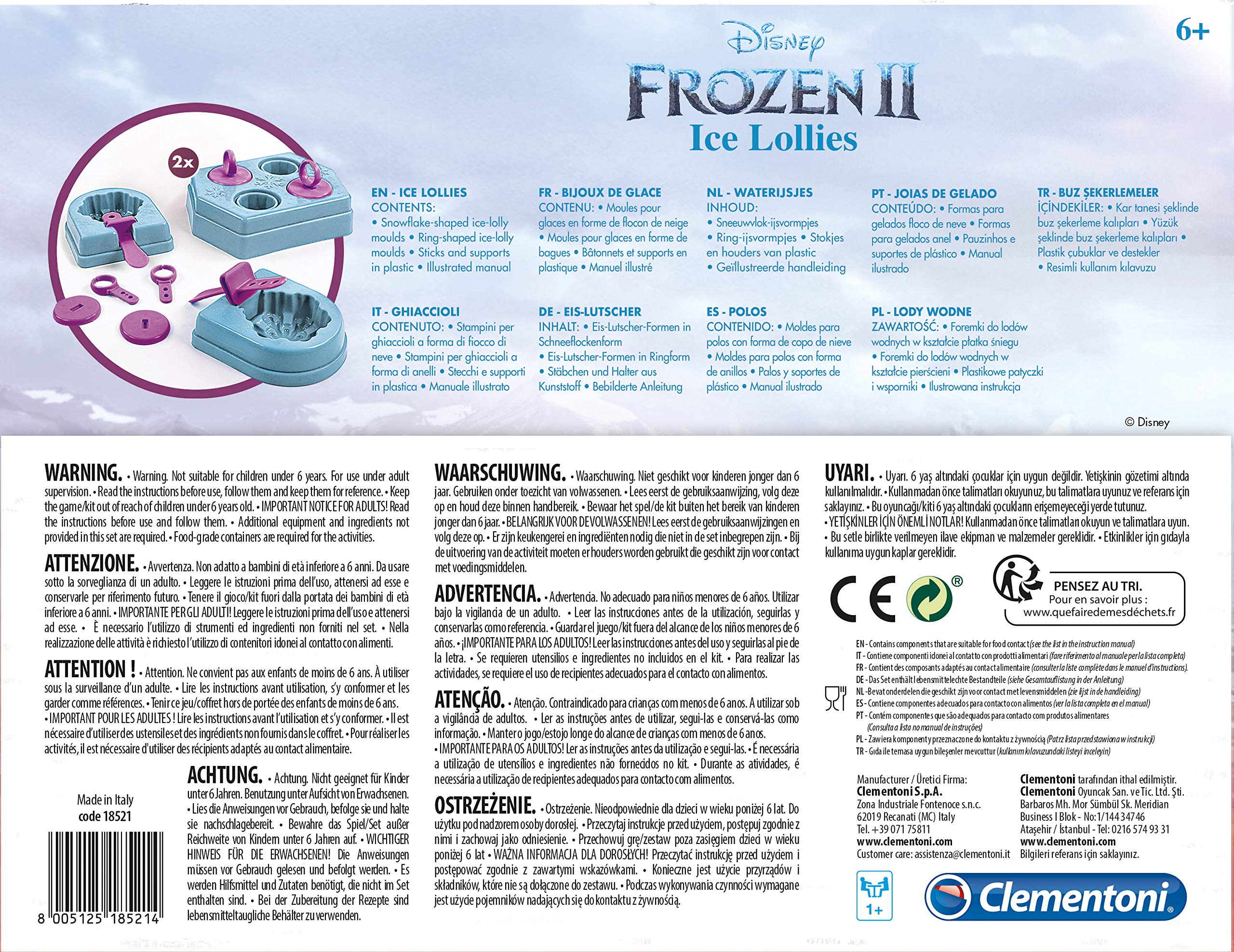 Clementoni Disney Frozen 2 Ice Cream Maker - Art and Craft Kit for Kids