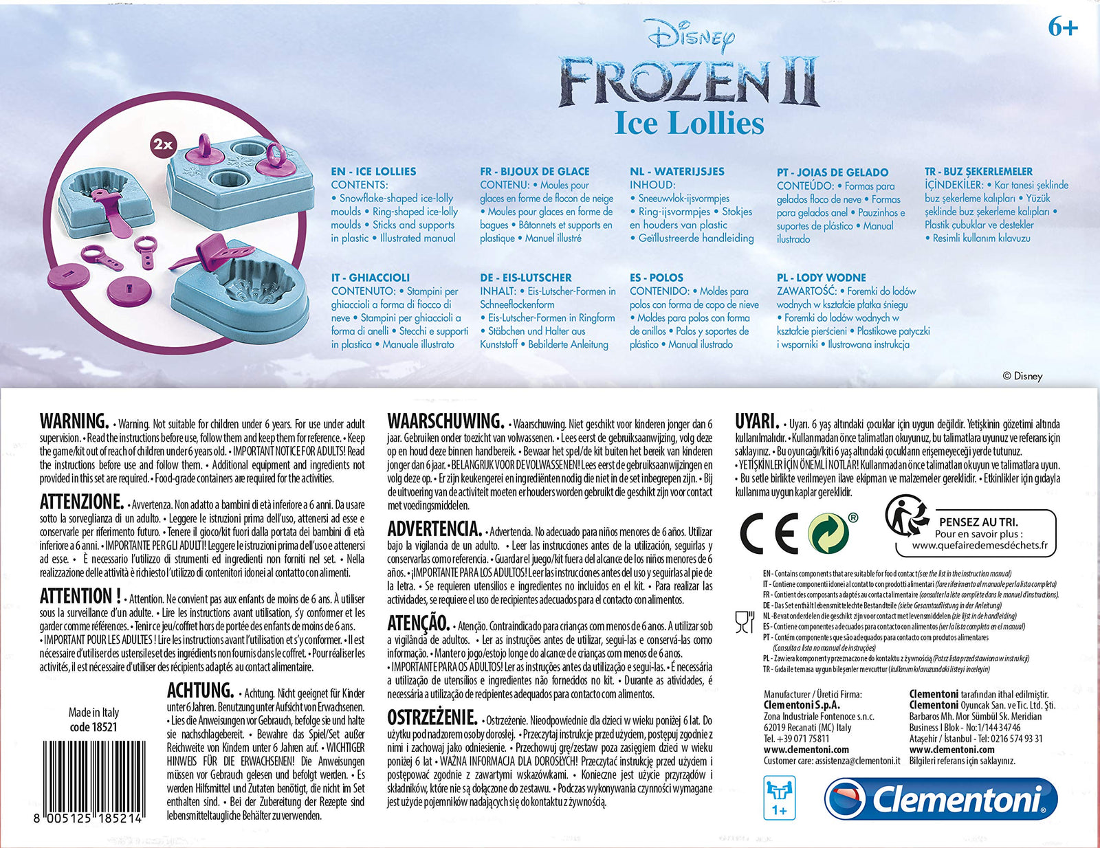 Clementoni Disney Frozen 2 Ice Cream Maker - Art and Craft Kit for Kids