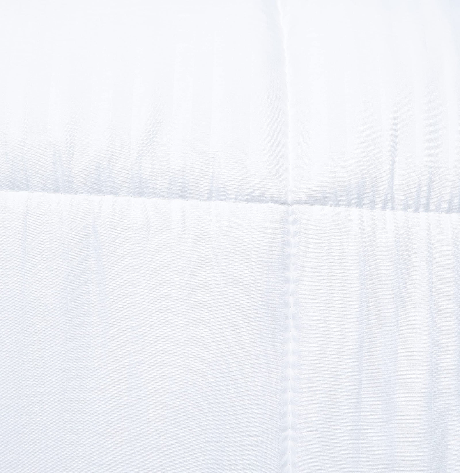 Deyarco Soft Comfort Doublemattress Topper85Gsm Microfiber 1 Cm Stripe Super Soft Fabric 500Gsm Soft, Firm ,And Extra Thick Fibersheet With 4 Sides Elastic Bands-Size: 120 X 200Cm ,White