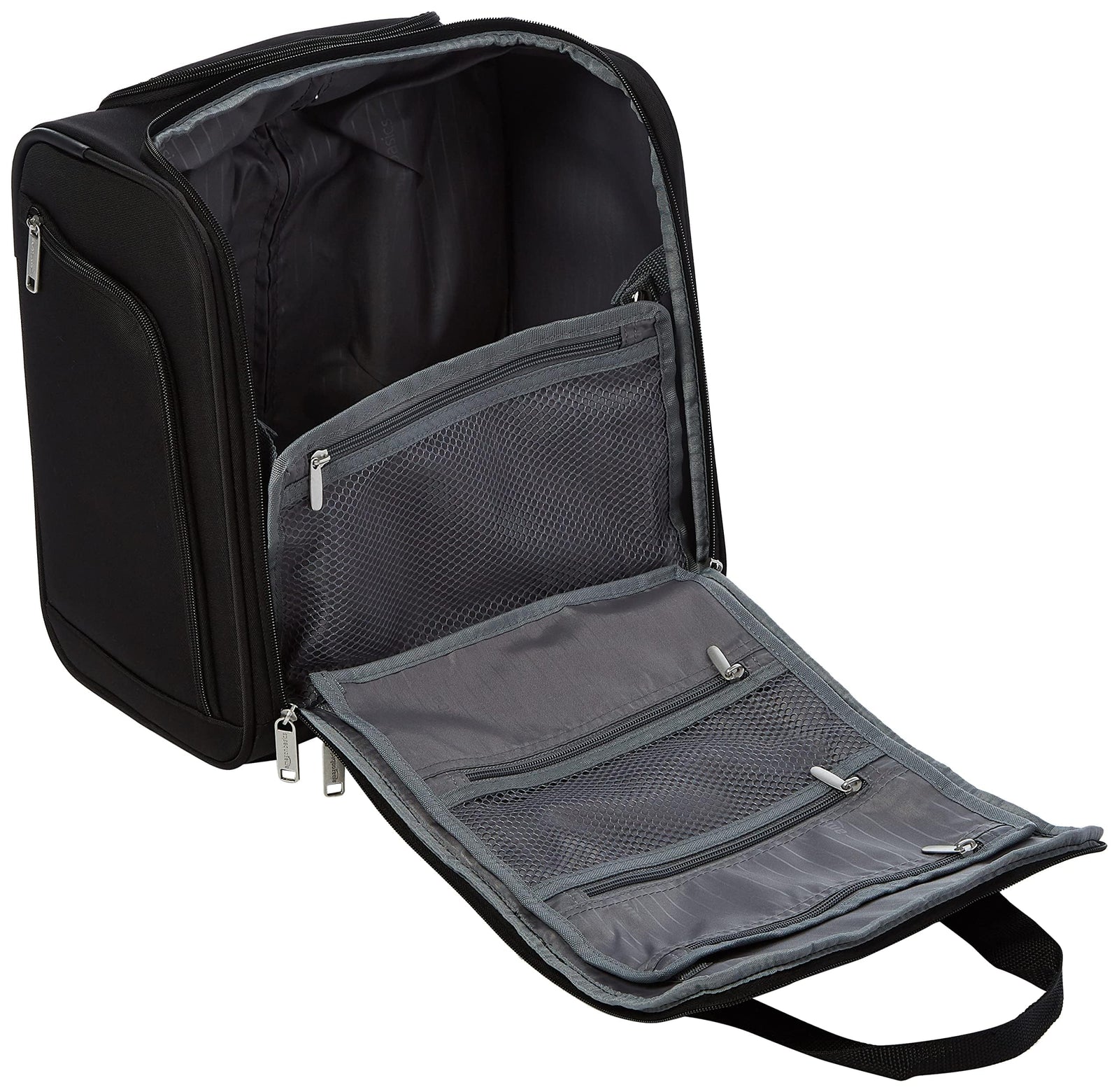 Amazon Basics Underseat Carry-On Rolling Travel Bag with (35cm), Black