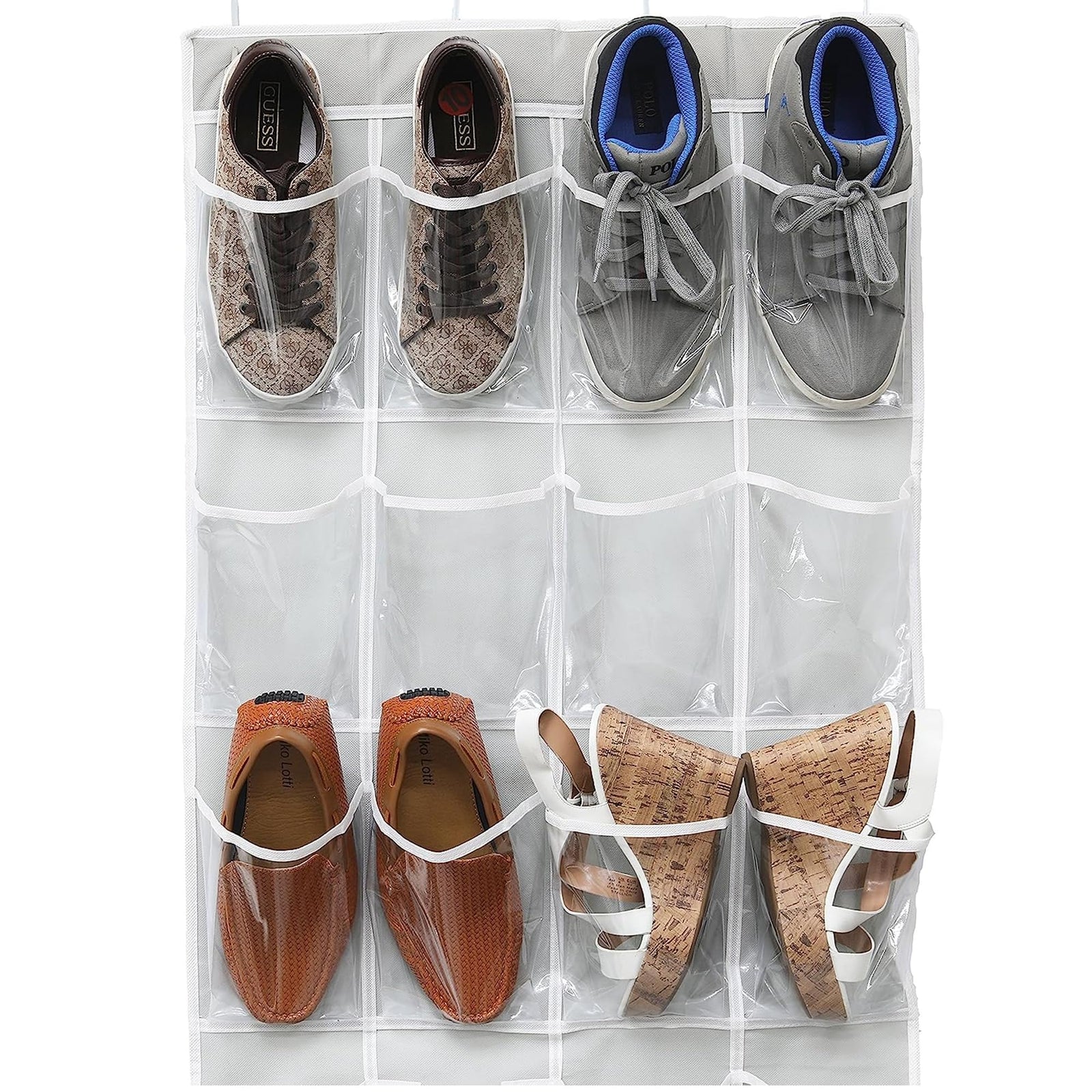 Sulfar Over The Door Clear Shoes Organizer