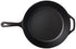 Lodge Pre-Seasoned Cast Deep Skillet With Iron Cover And Assist Handle, 5 Quart, Black