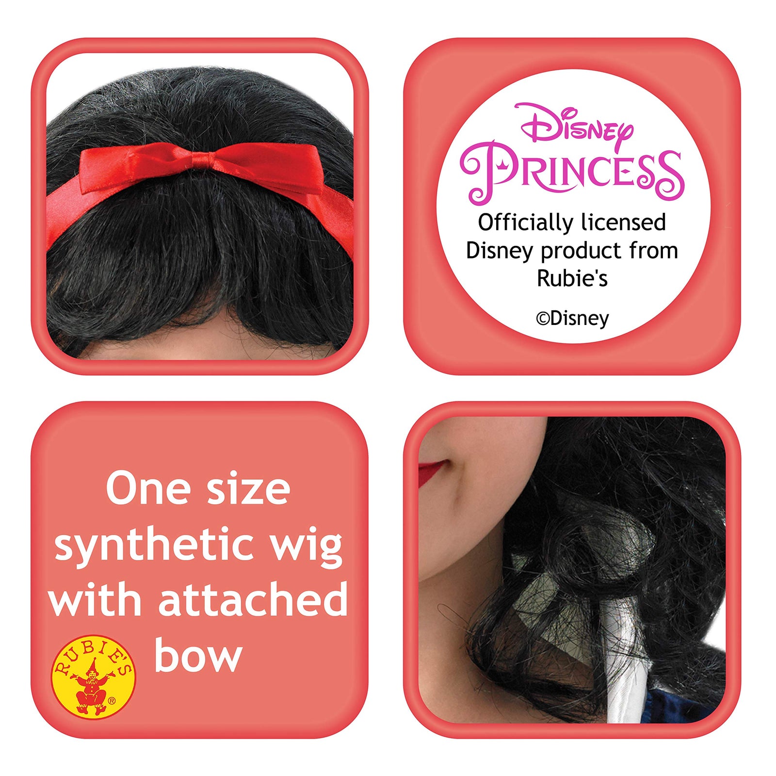 Rubies Dis Snow White Wig, 9907Ns, Disney