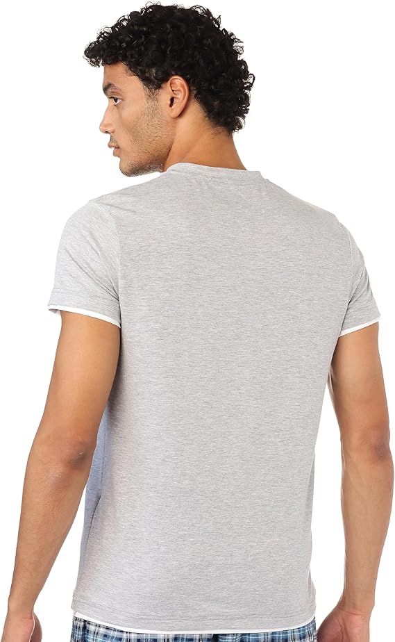 Hero Basic Set Of 3 V.V Neck for Men-Heather Grey + Free Hero Basic Boxer (4 pieces),M