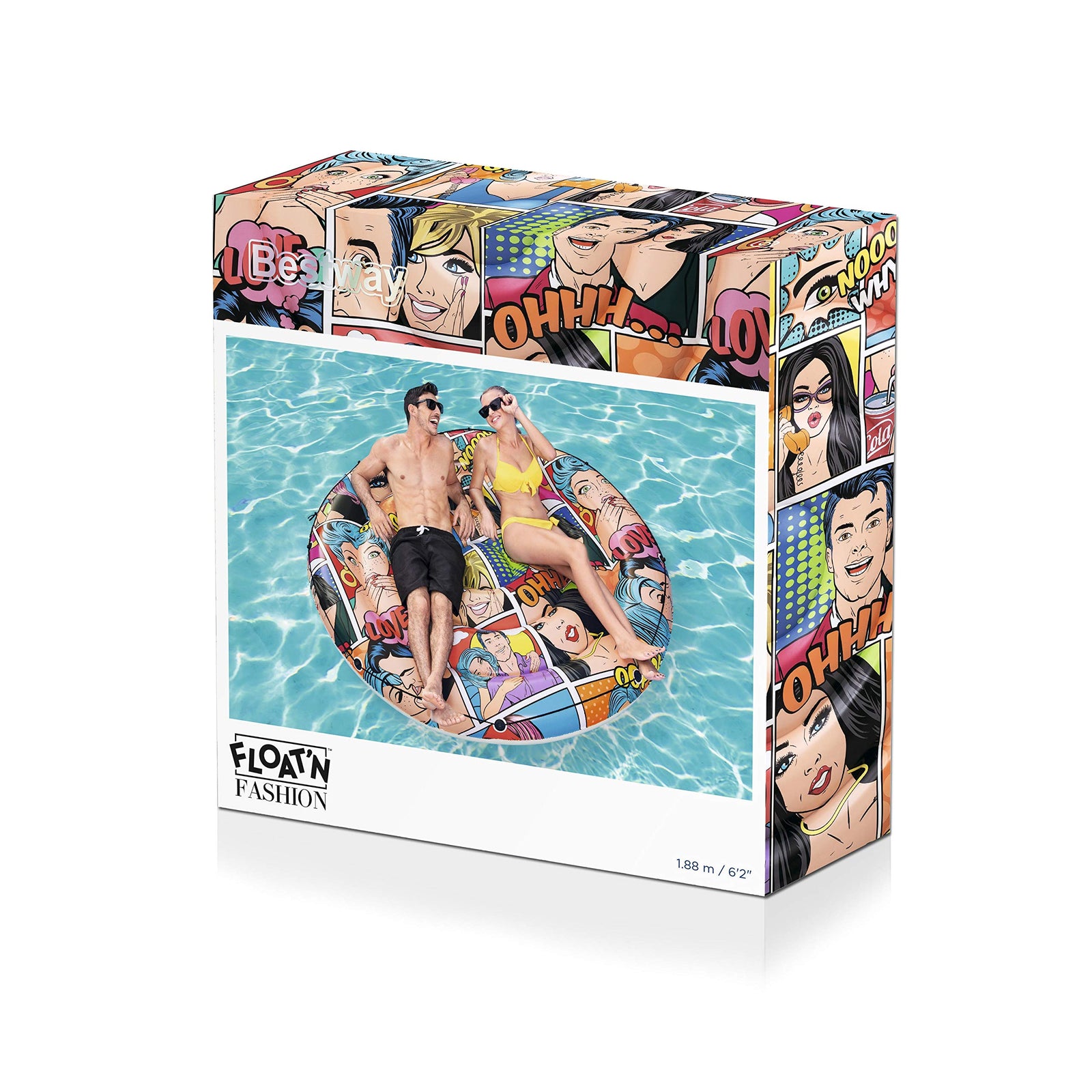 Bestway 43264 Inflatable Pool Mat with Comics Print