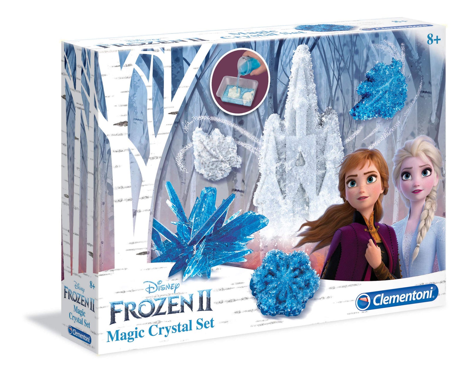 Clementoni 18524 Disney Frozen 2-Magic Crystal Set, Multi-Colour