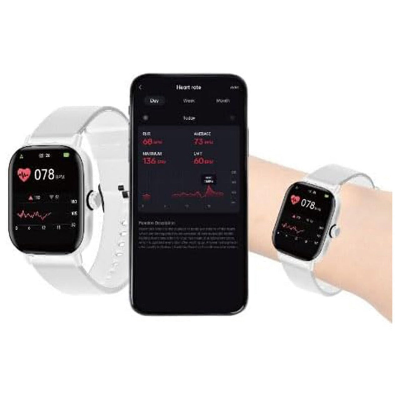 Merlin MW909 Faith sync Quran Smartwatch Black