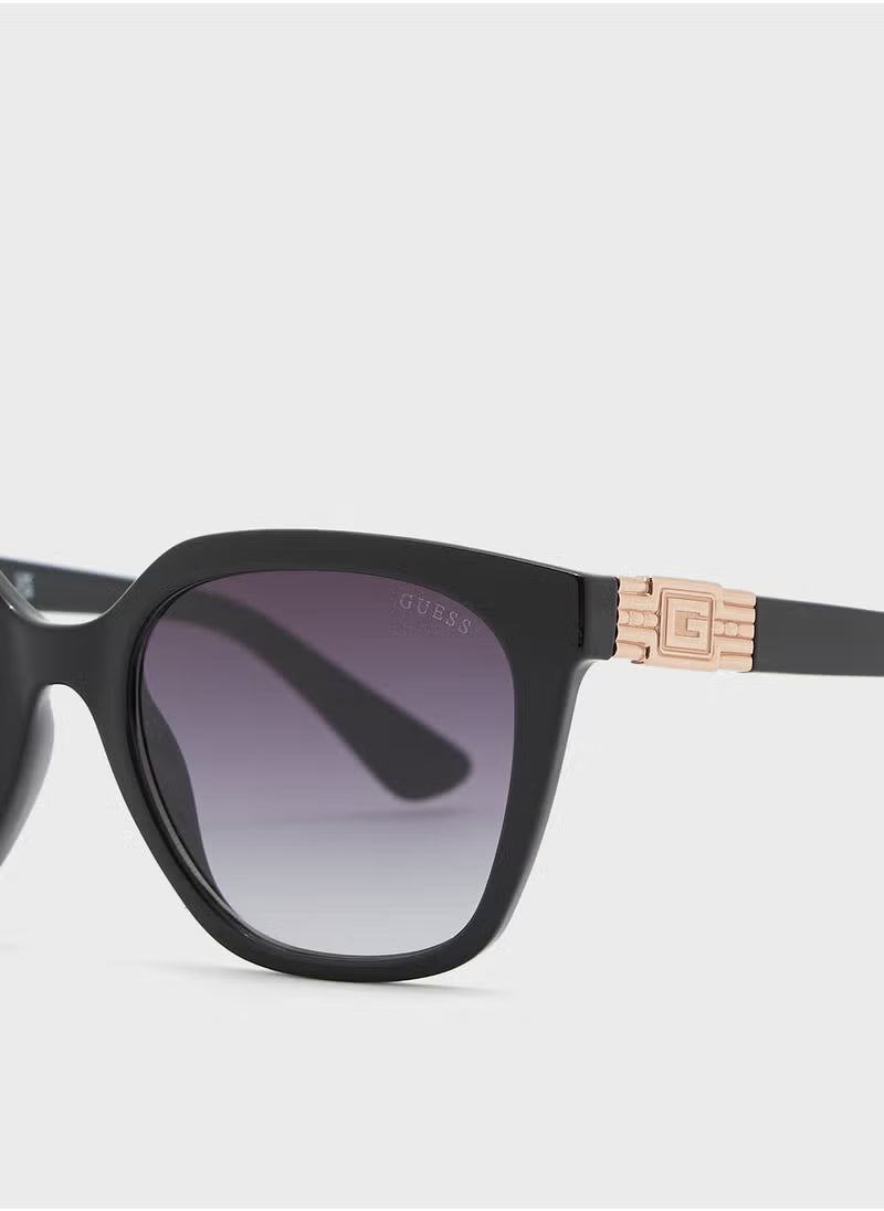 Guess GU787001B55 Square Shape Full Rim Sunglasses for Women