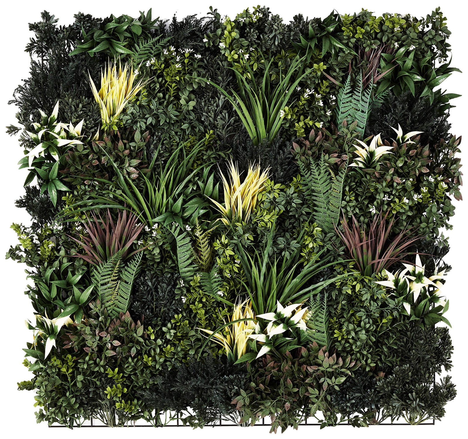 Nearly Natural Greens & Fern Artificial Living Wall, 3', model: 6406