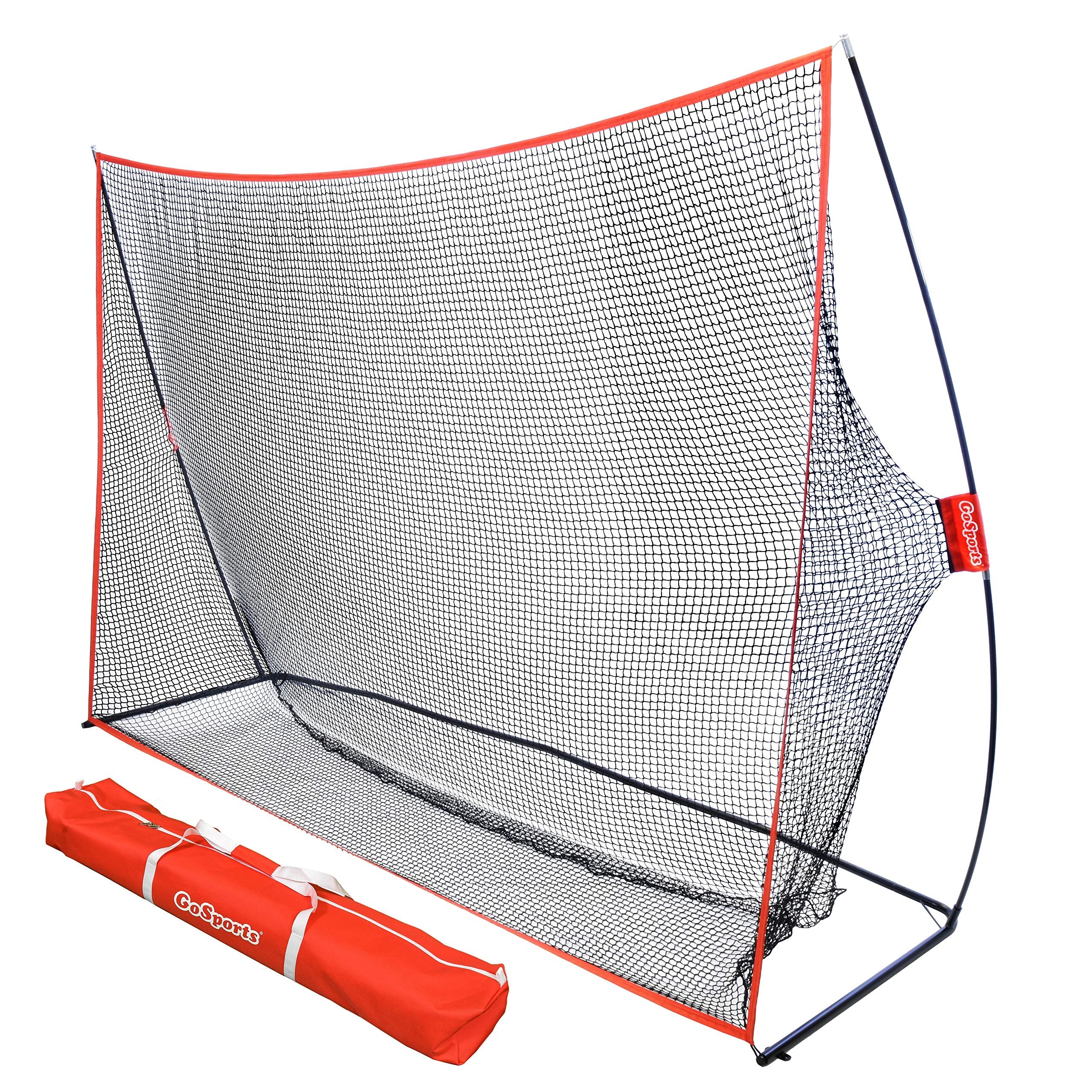 GoSports Golf Practice Hitting Net - Choose Between Huge 10'x7' or 7'x7' Nets -Personal Driving Range for Indoor or Outdoor Use - Designed by Golfers for Golfers